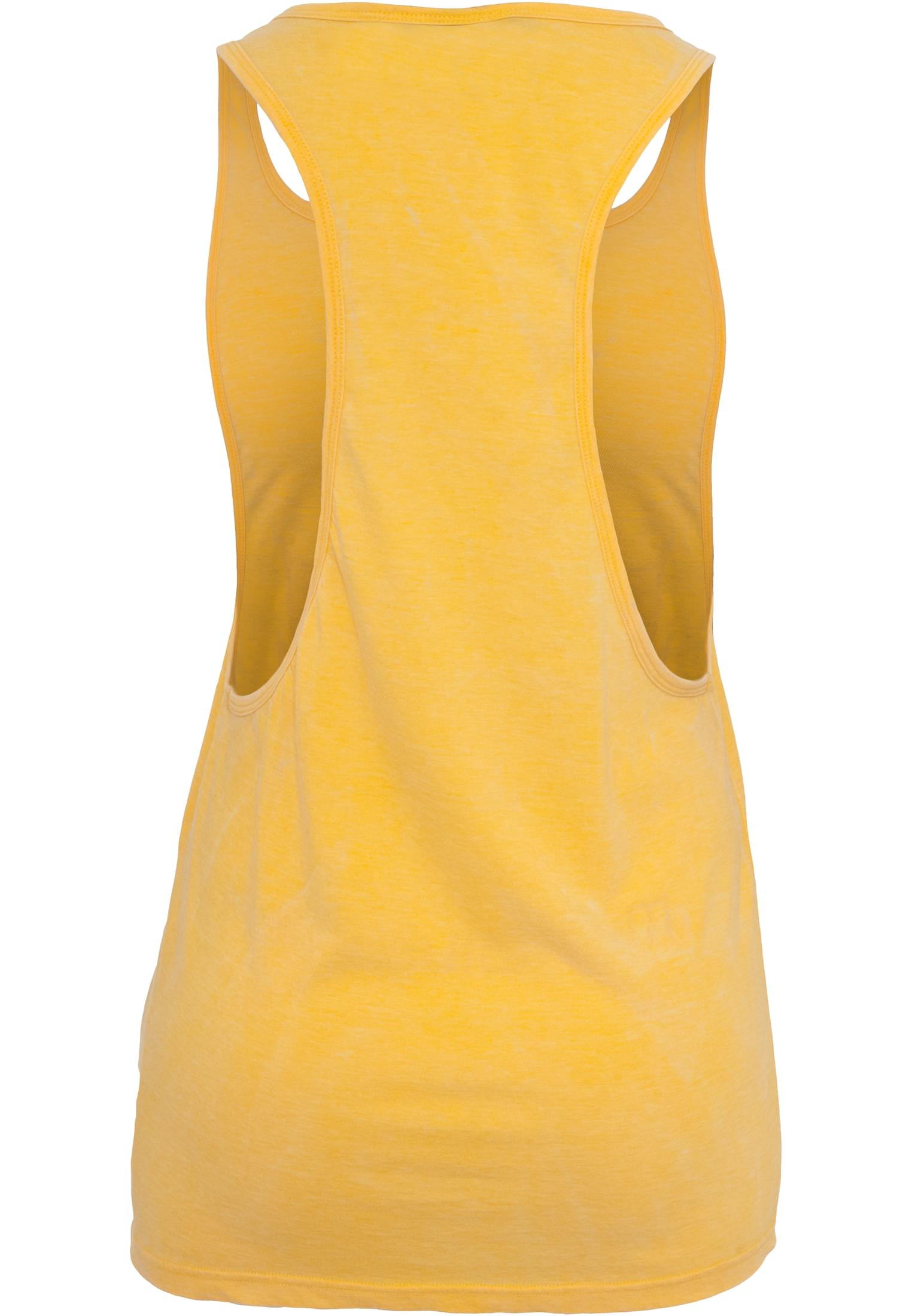 Ladies Loose Burnout Tank | yellow