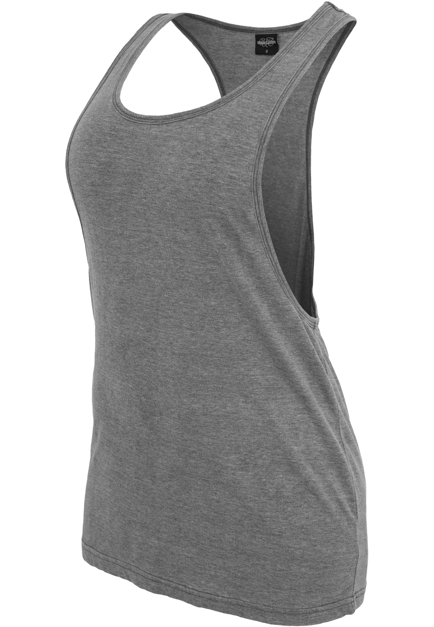 Ladies Loose Burnout Tank | darkgrey