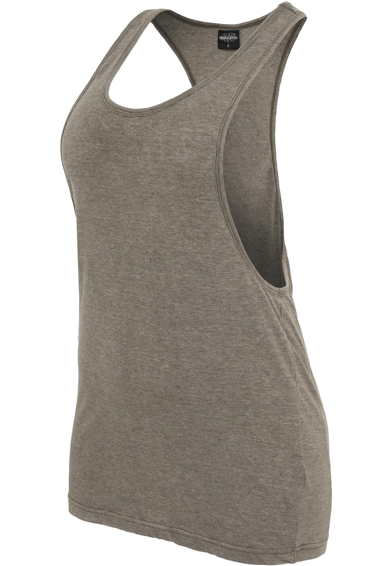 Ladies Loose Burnout Tank | olive