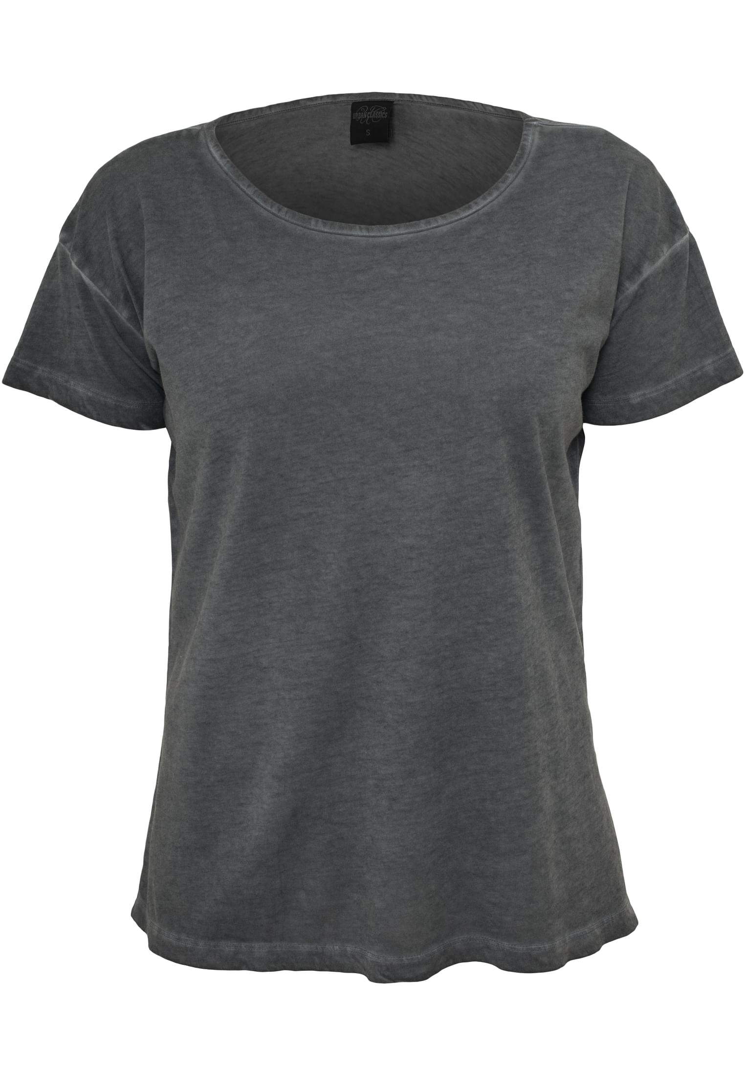 Ladies Long Spray Dye Tee | darkgrey