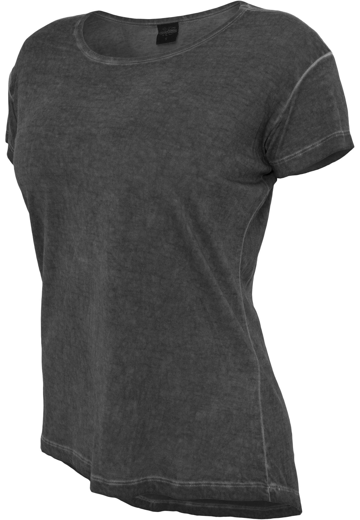 Ladies Long Spray Dye Tee | darkgrey