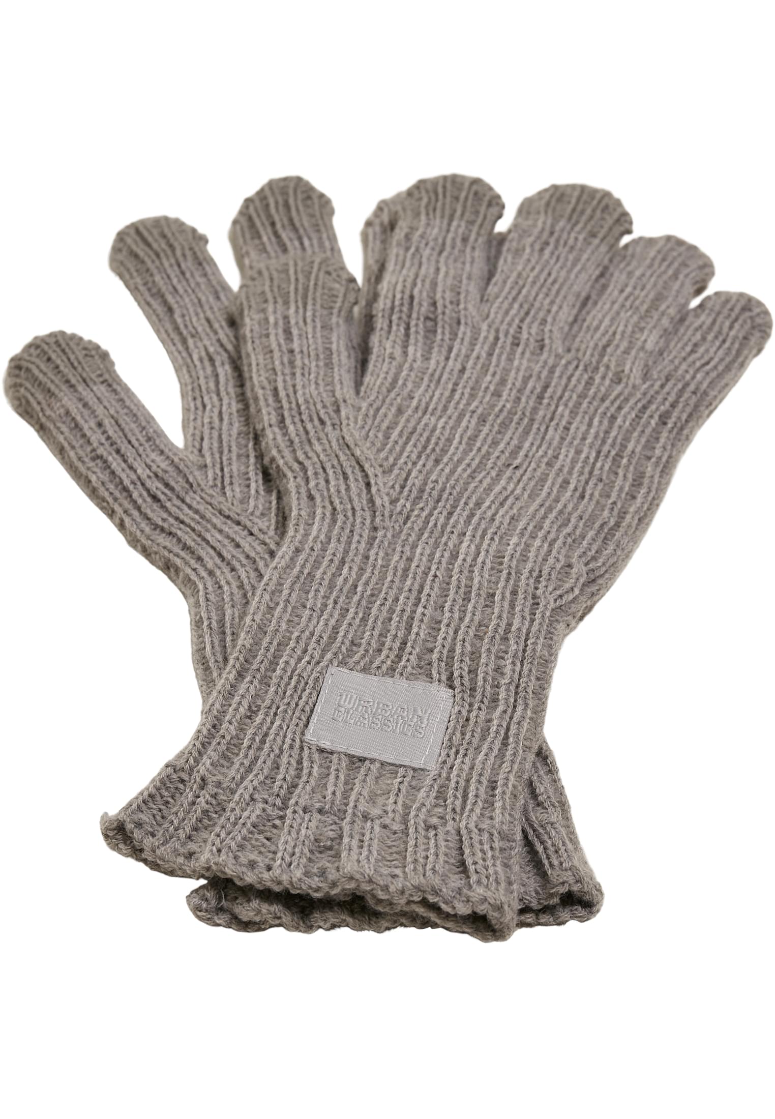 Knitted Wool Mix Smart Gloves | heathergrey