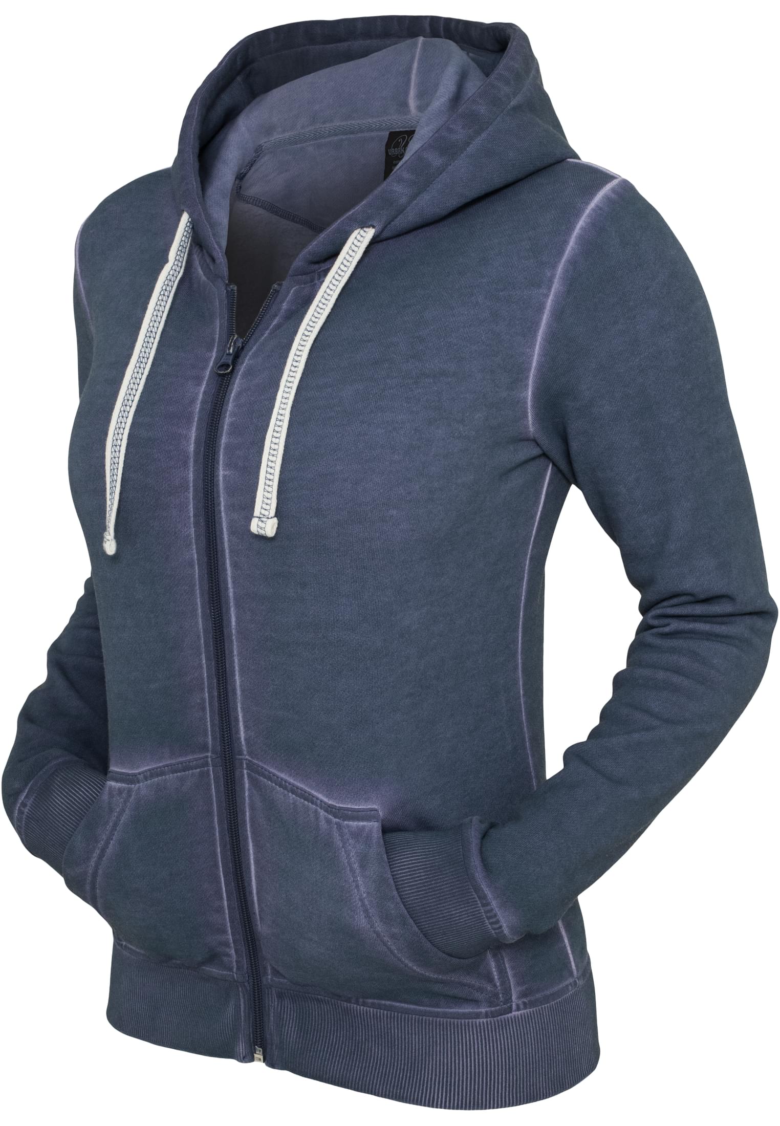 Ladies Spray Dye Zip Hoody | denimblue