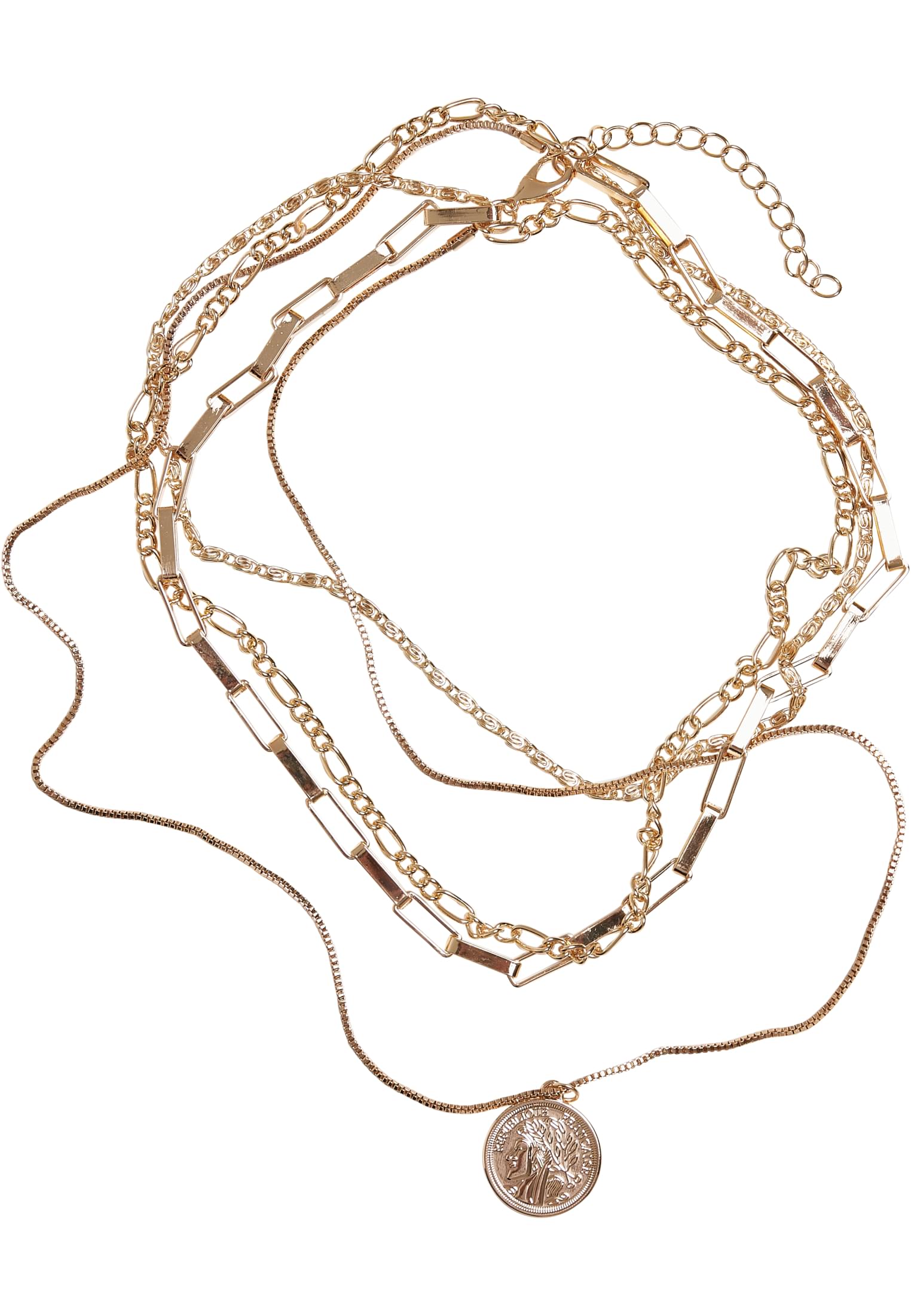 Coin Layering Necklace | gold