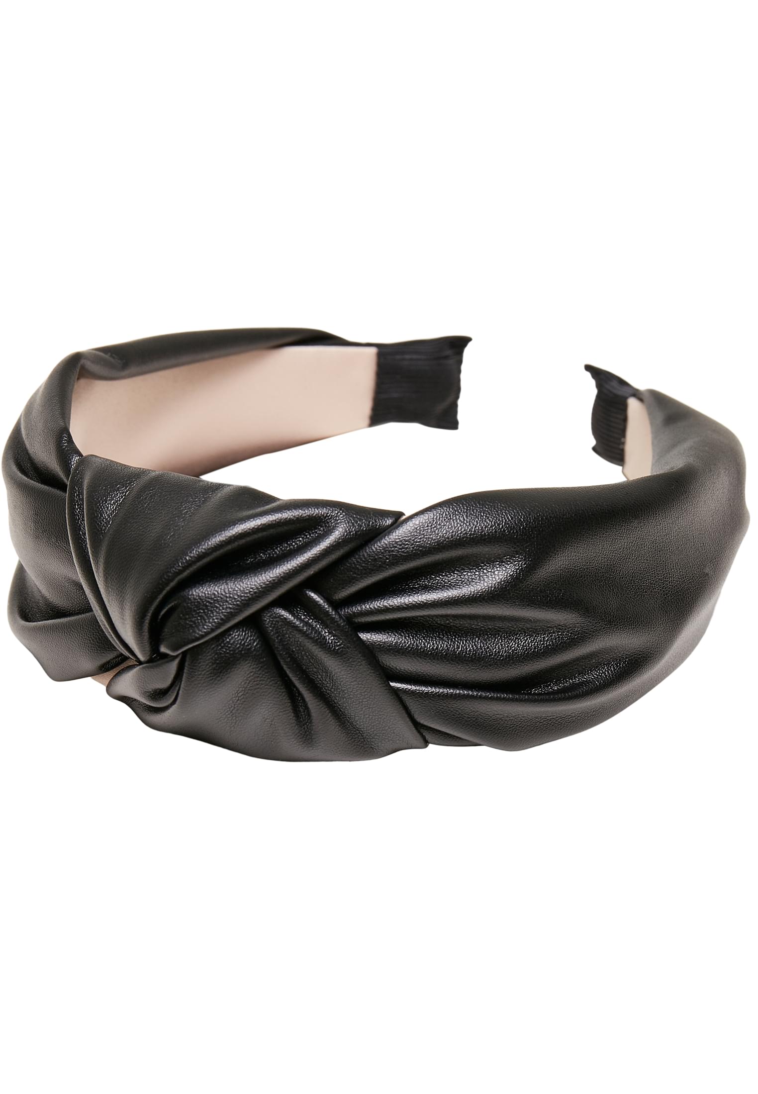 Alice Band Imitation Leather Knot 2-Pack | black/grey