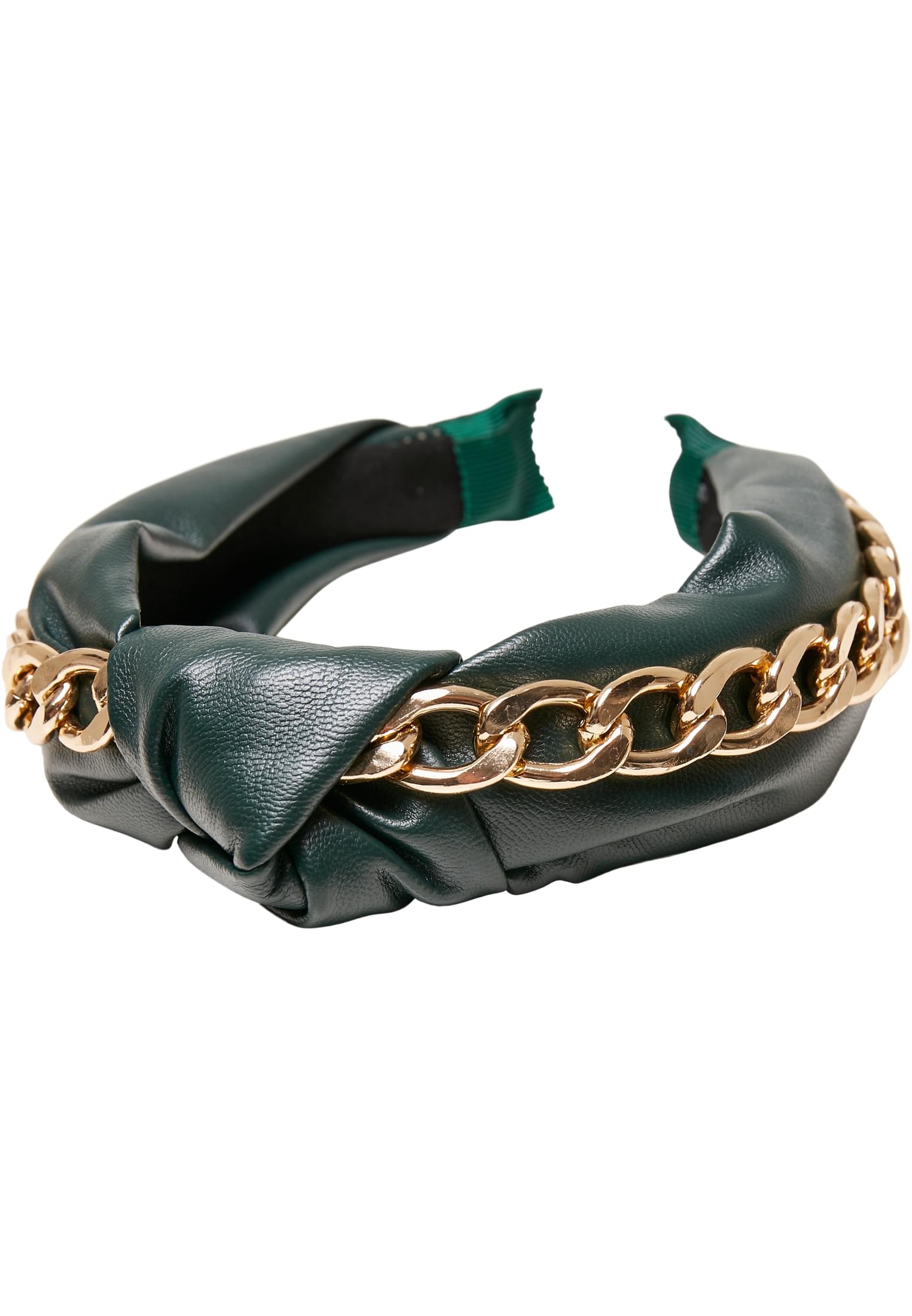 Alice Band With Chain 2-Pack | black/bottlegreen