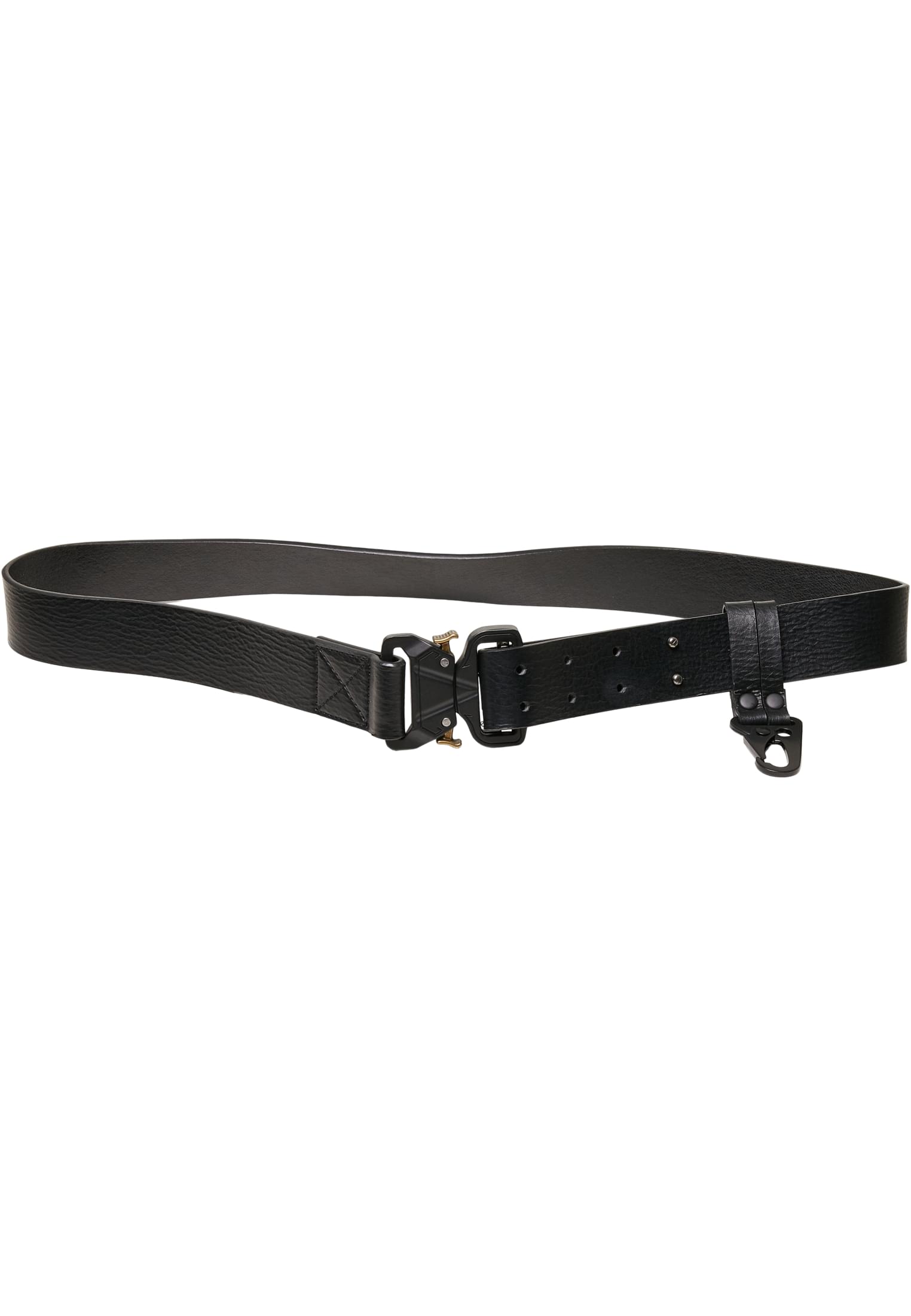 Imitation Leather Belt With Hook | black