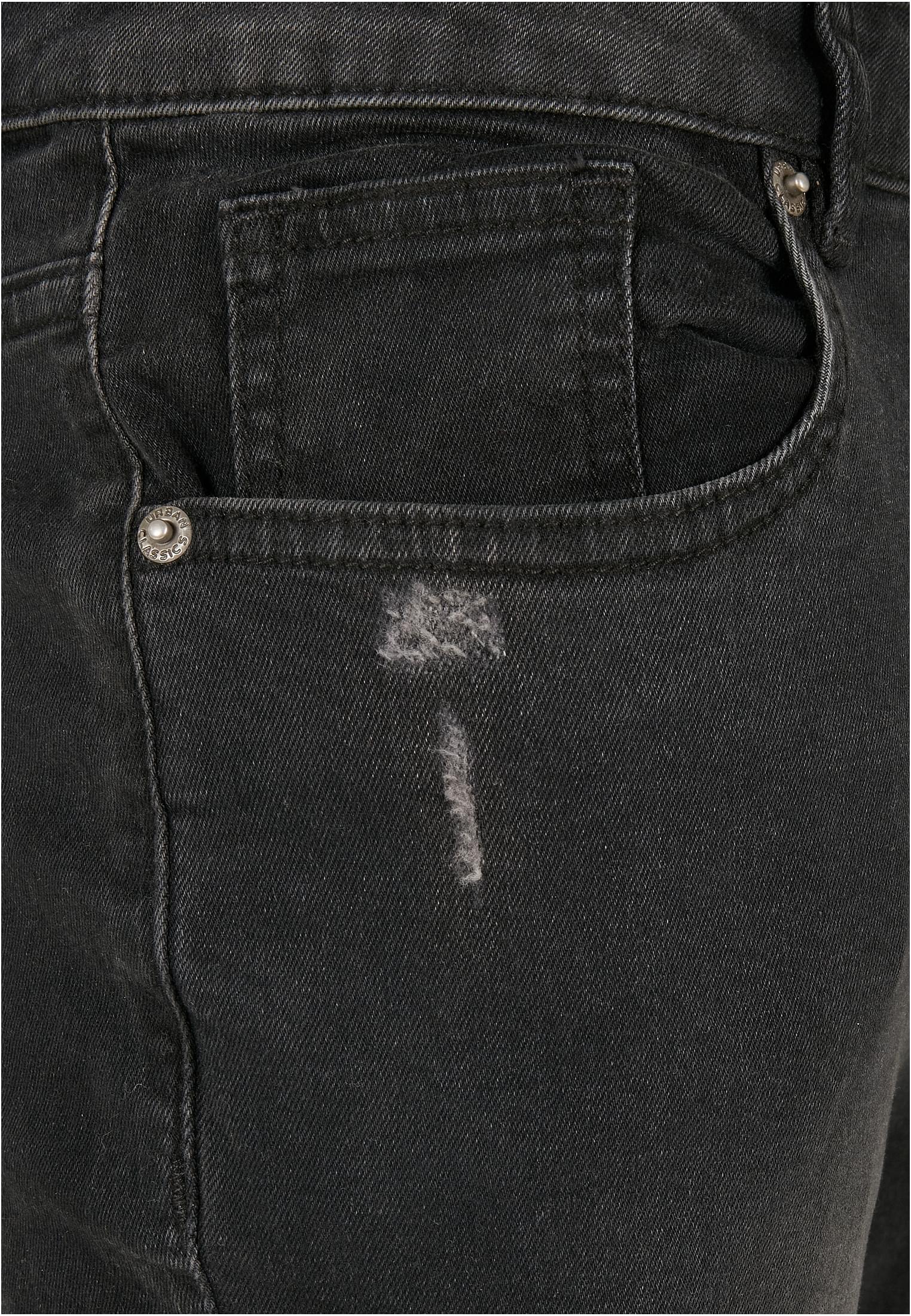 Heavy Destroyed Slim Fit Jeans | realblk heavy destroyed washed