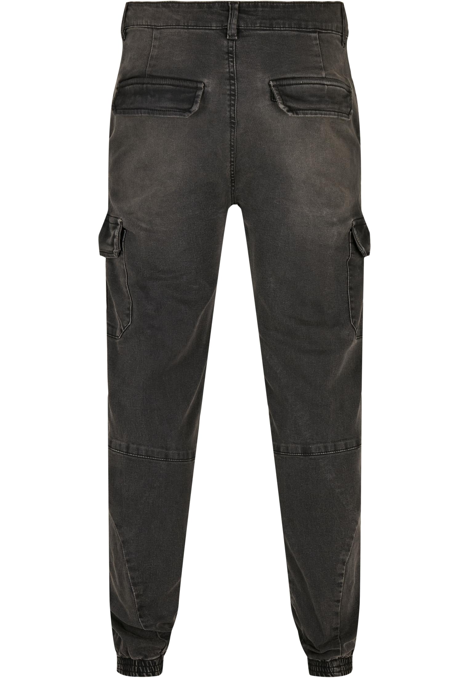 Denim Cargo Jogging Pants | real black washed