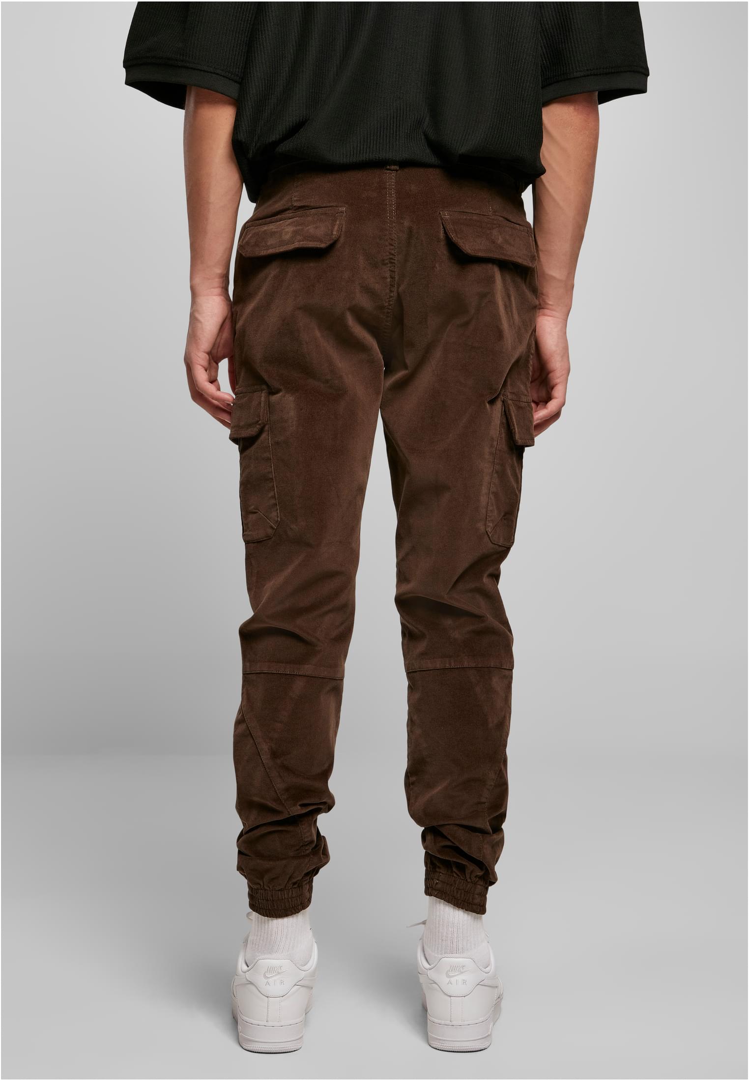 Corduroy Cargo Jogging Pants | darkolive