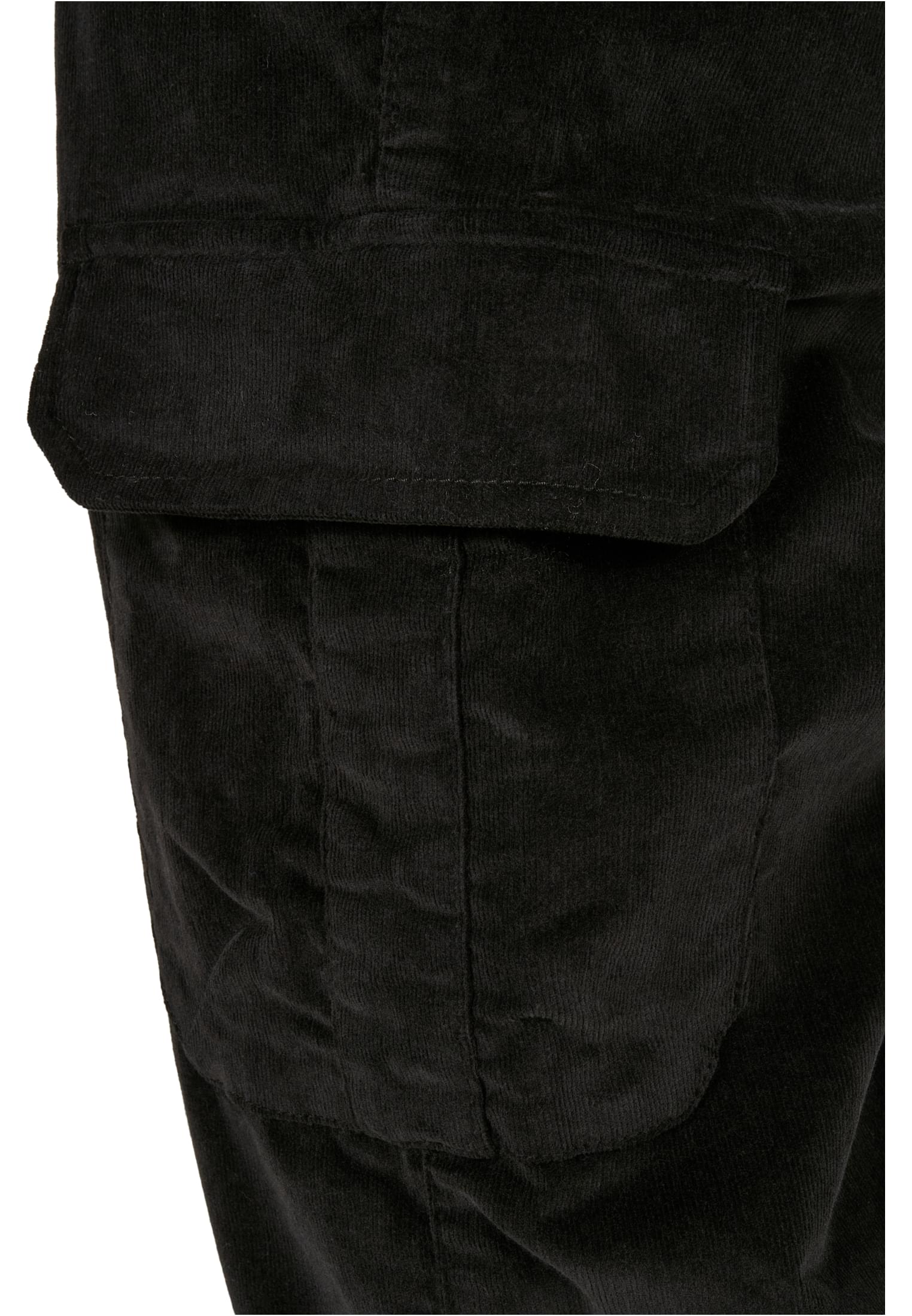 Corduroy Cargo Jogging Pants | black