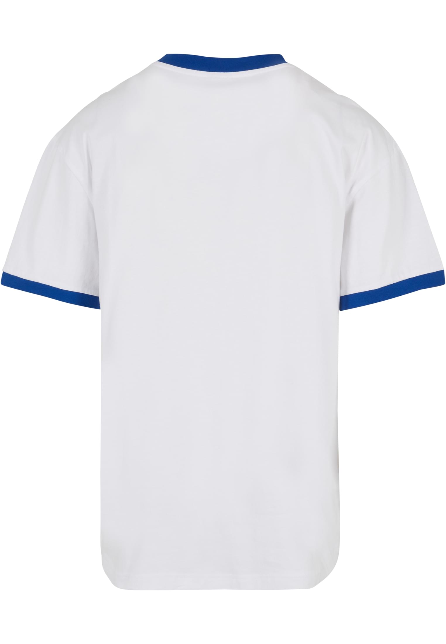 Oversized Ringer Tee | white/royal