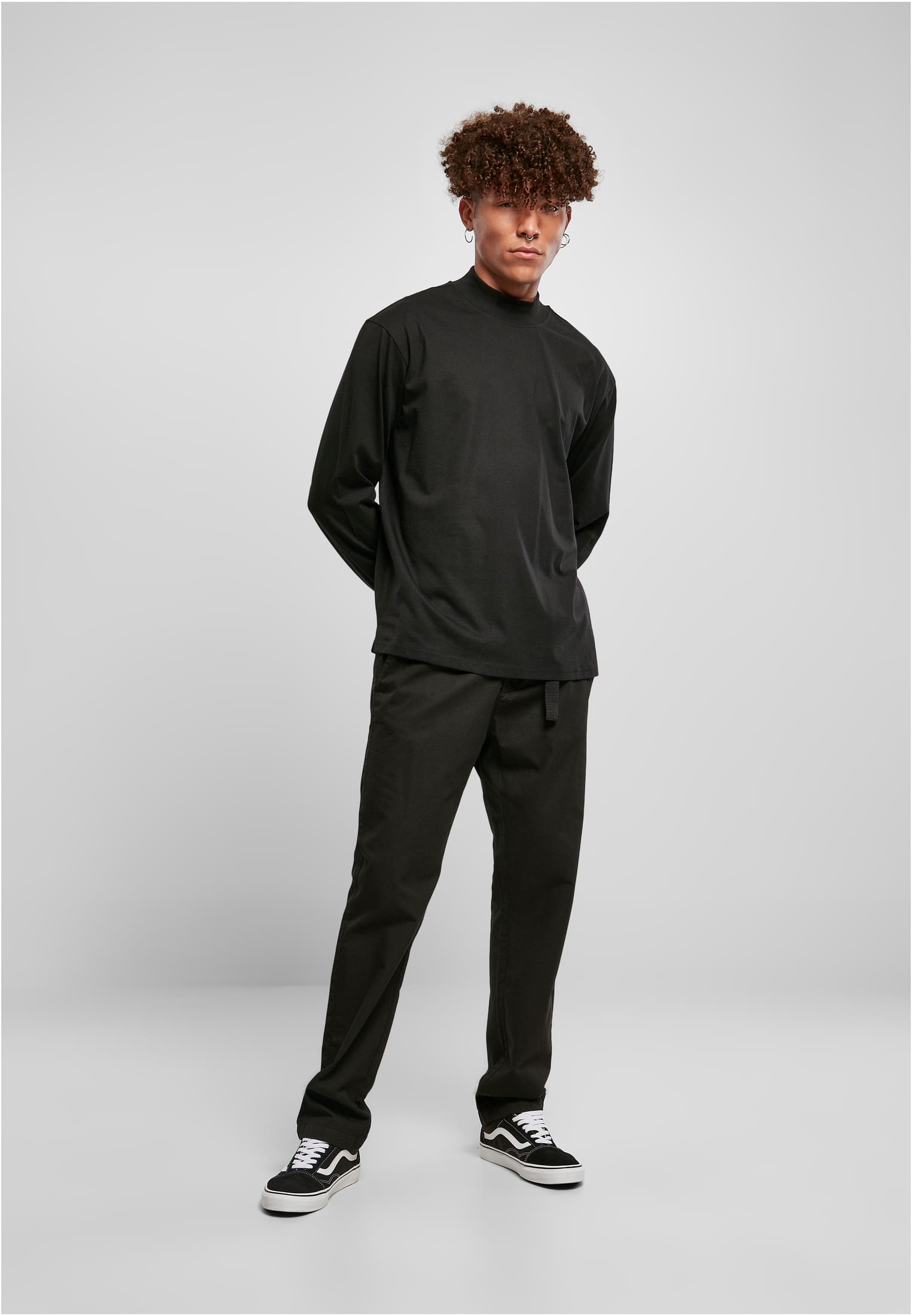 Heavy Boxy Mock Neck Longsleeve | black