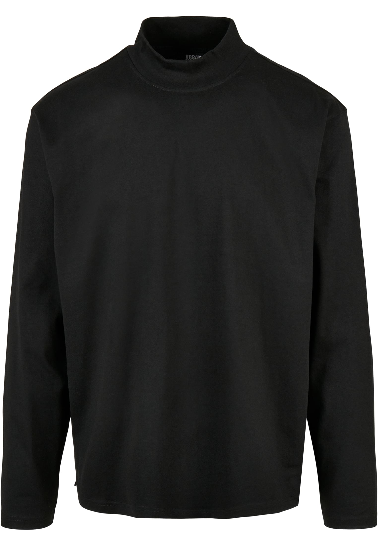 Heavy Boxy Mock Neck Longsleeve | black