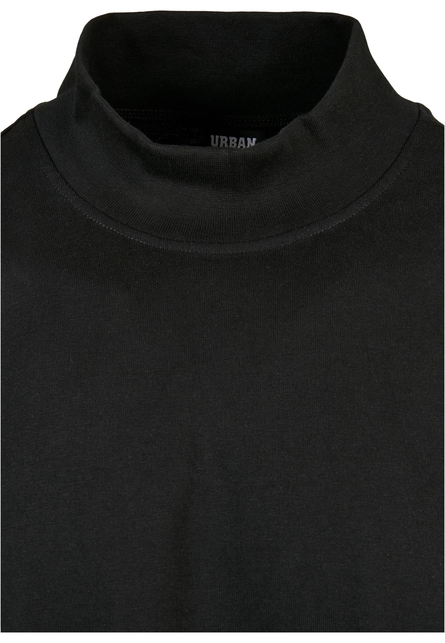 Heavy Boxy Mock Neck Longsleeve | black