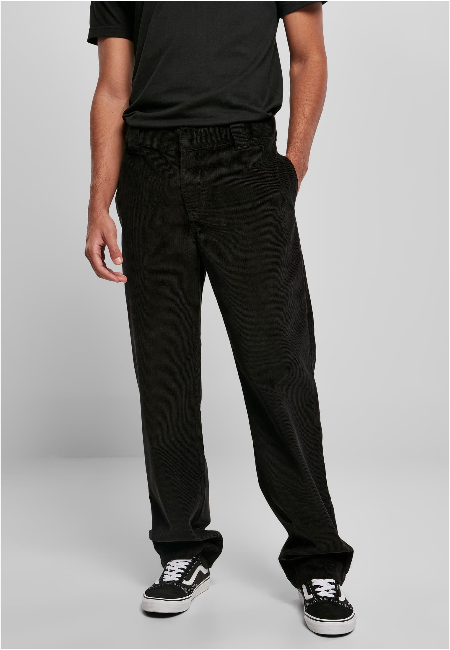 Corduroy Workwear Pants | black