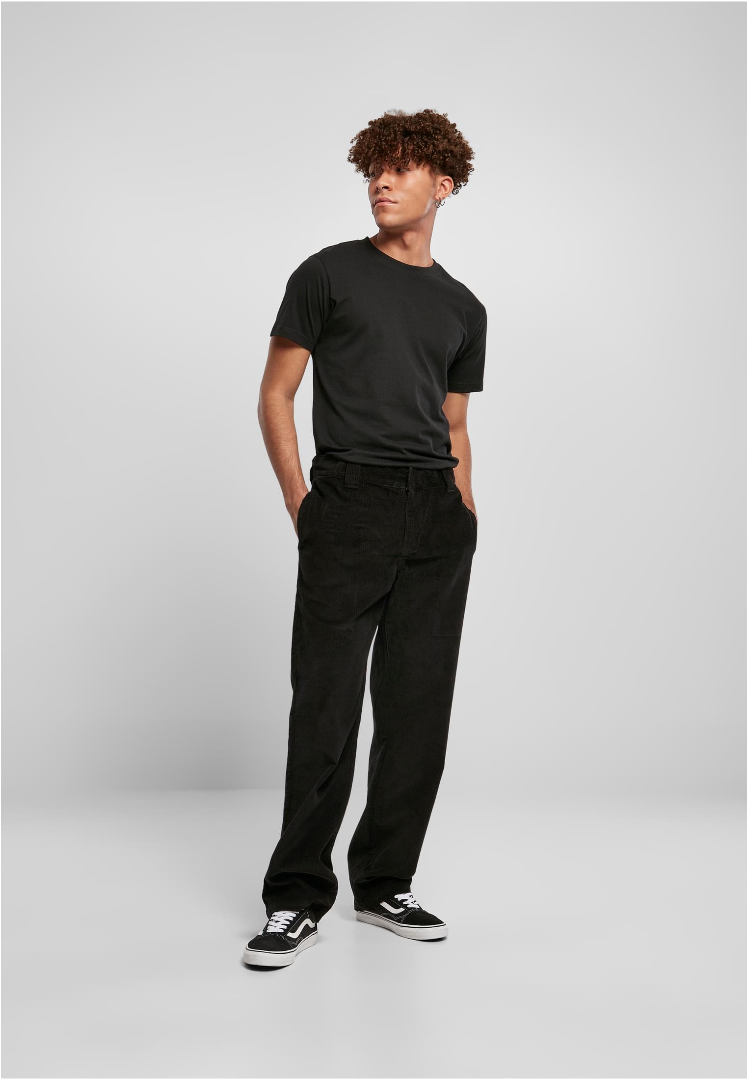 Corduroy Workwear Pants | black