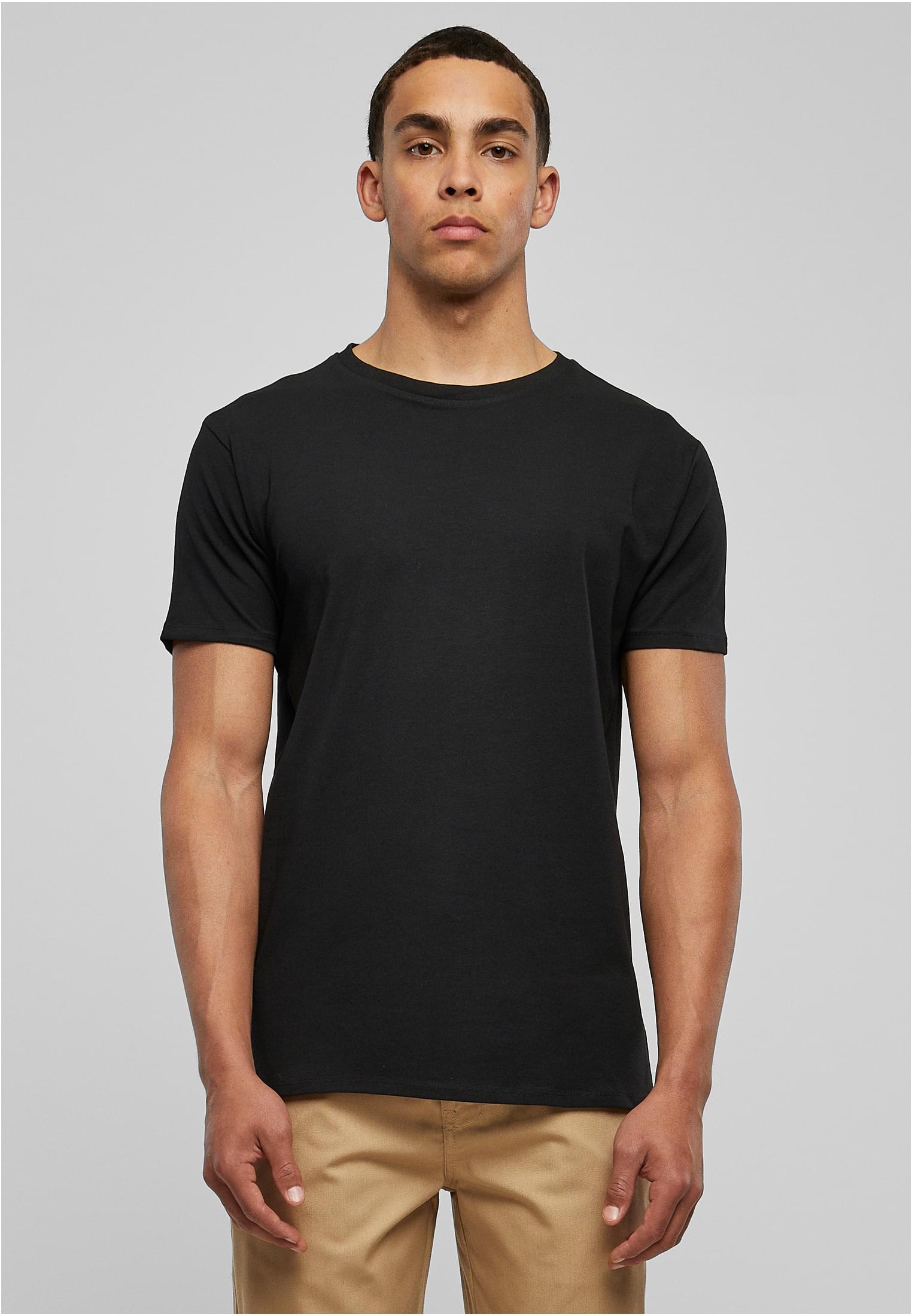 Organic Fitted Strech Tee | black