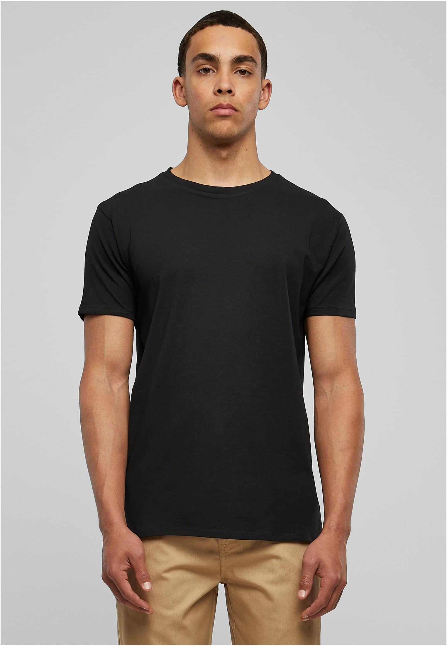 Organic Fitted Strech Tee | black