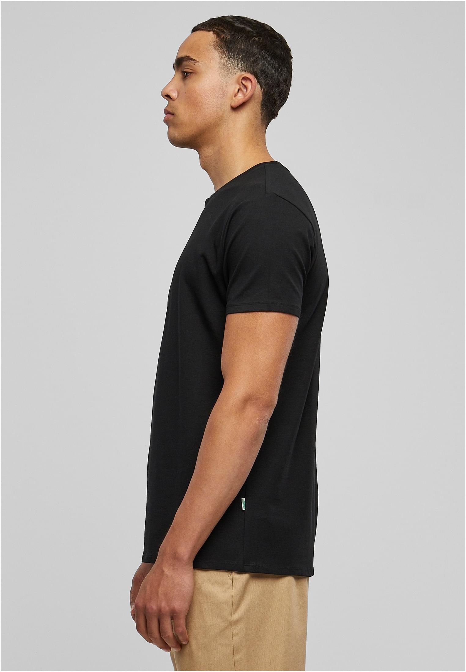 Organic Fitted Strech Tee | black