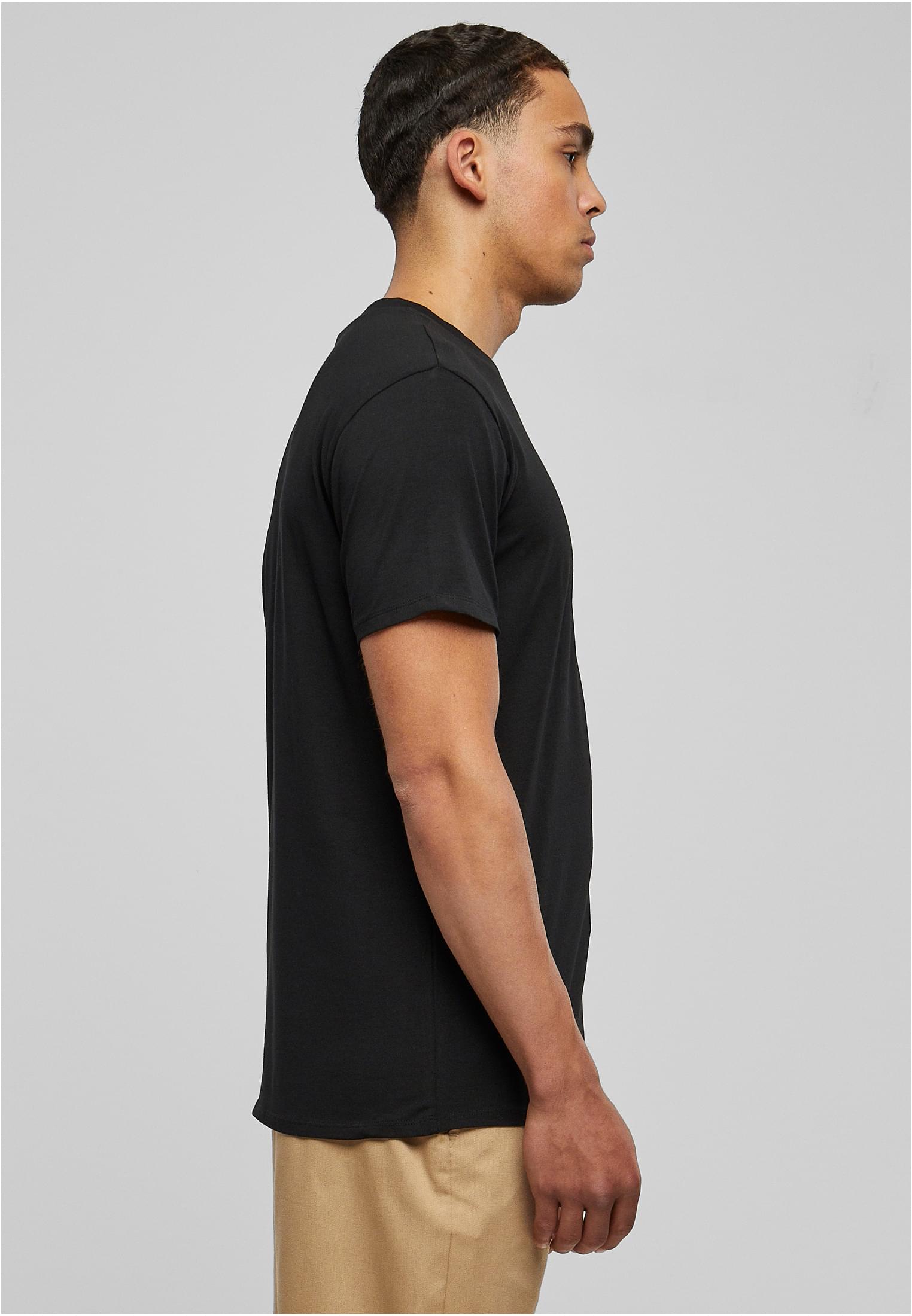 Organic Fitted Strech Tee | black