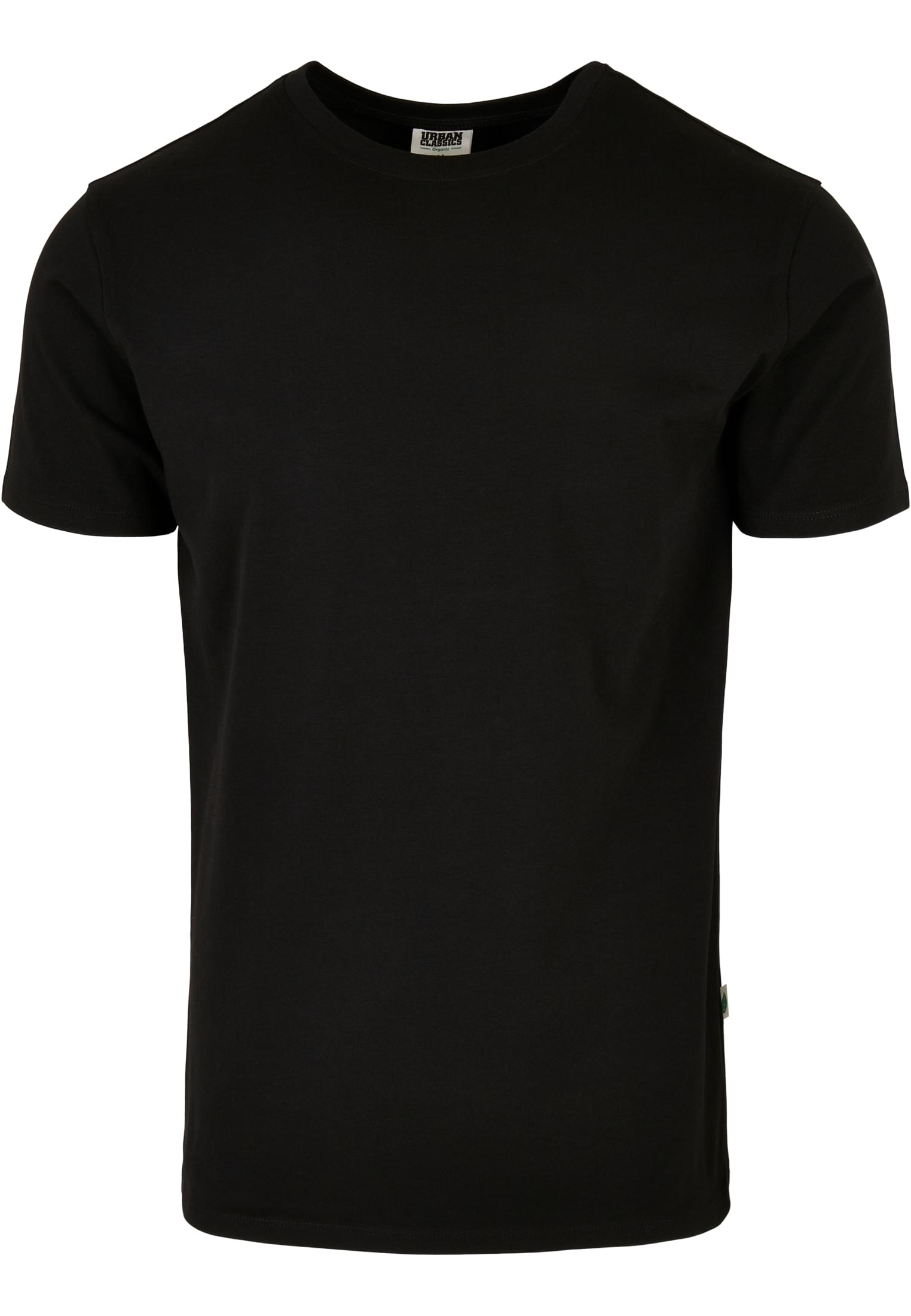 Organic Fitted Strech Tee | black