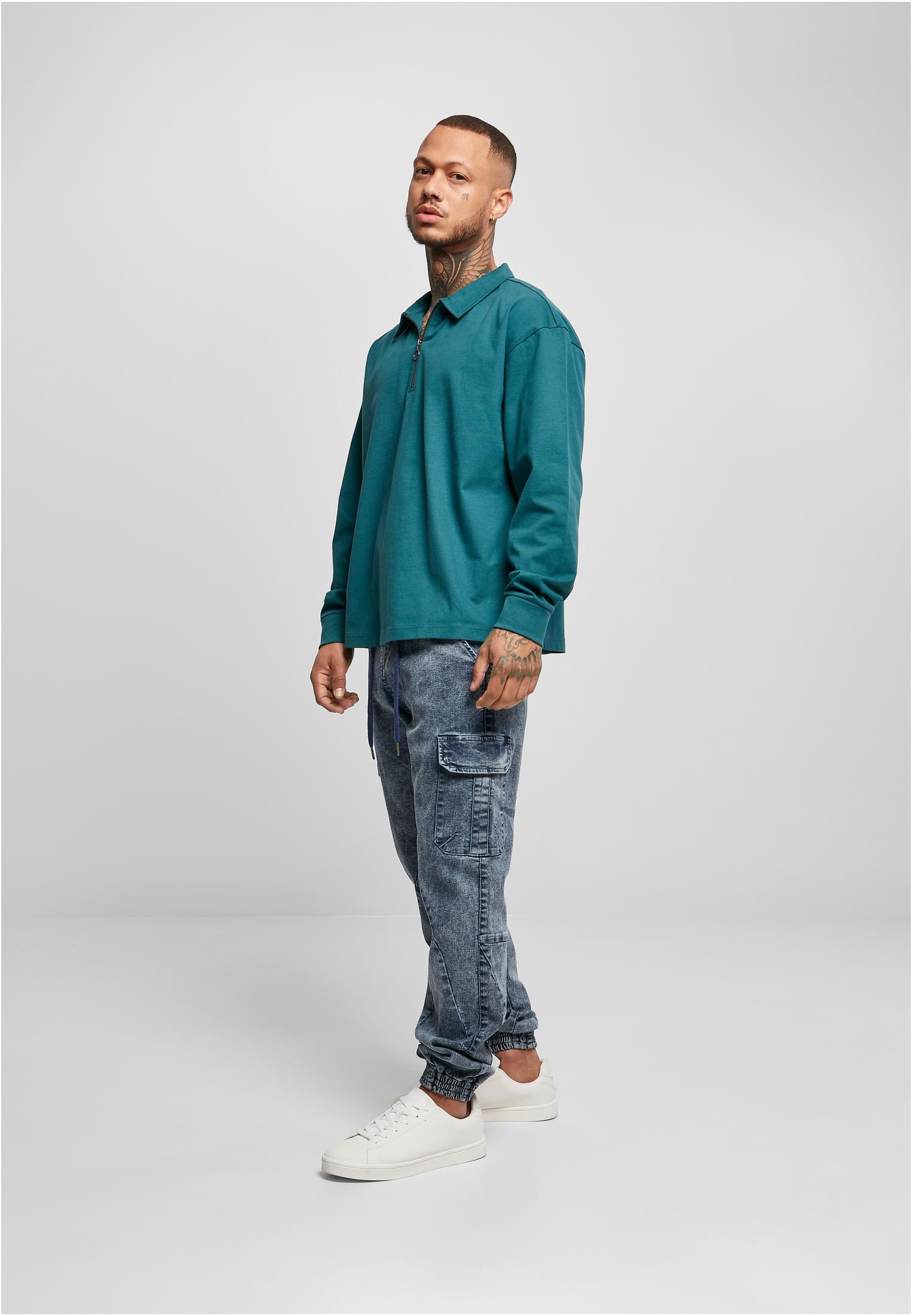 Organic Heavy Collar Longsleeve | teal