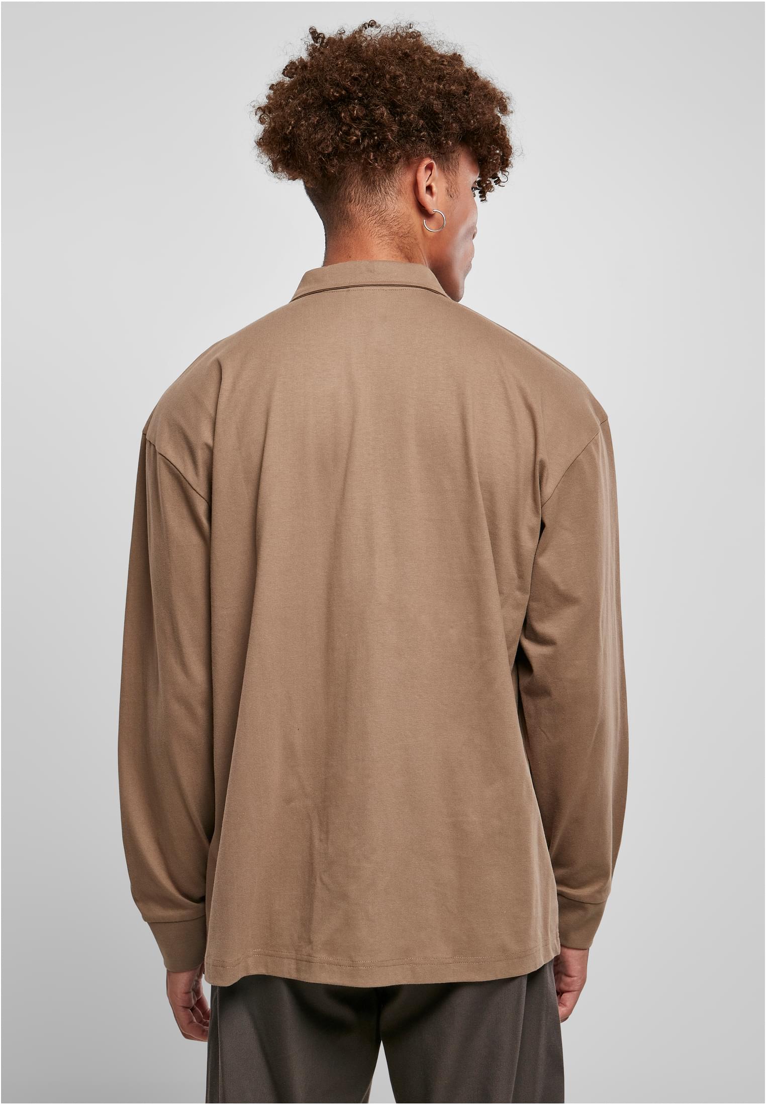 Organic Heavy Collar Longsleeve | darkkhaki