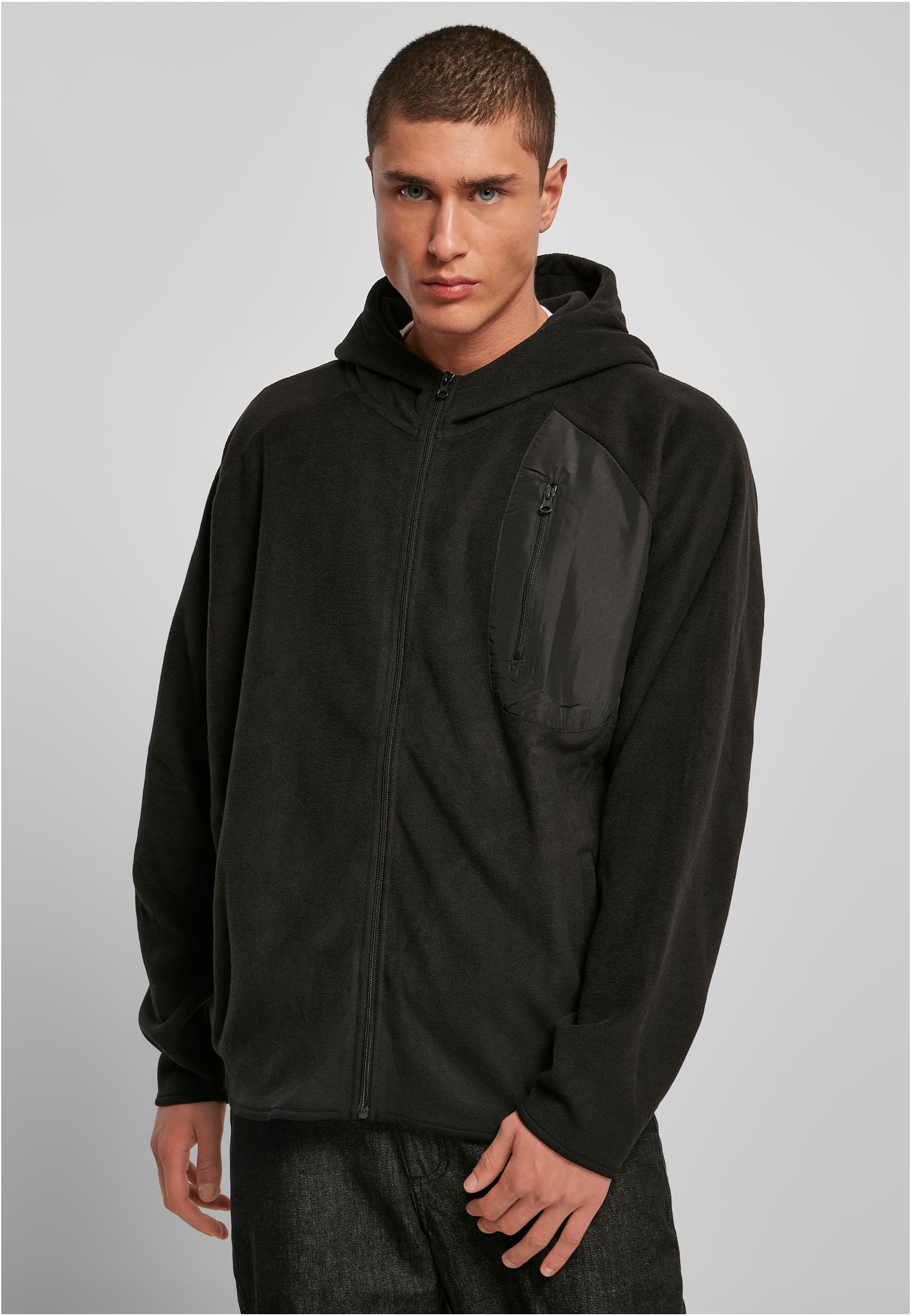 Polar Fleece Zip Hoody | black