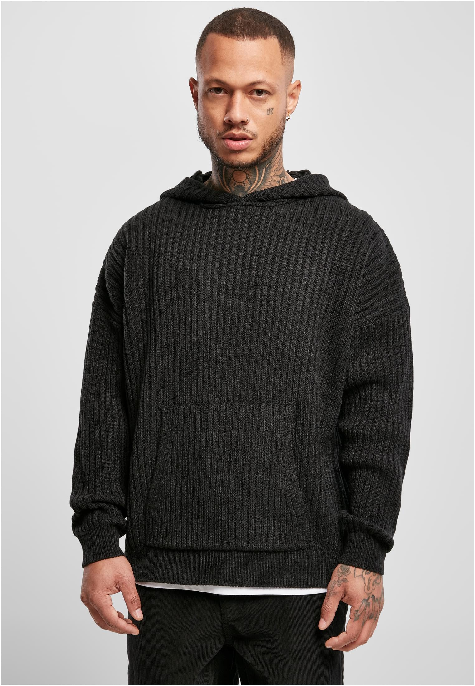 Knitted Hoody | black