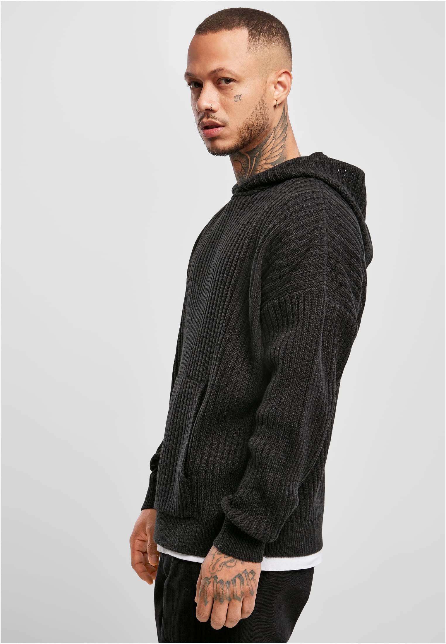 Knitted Hoody | black