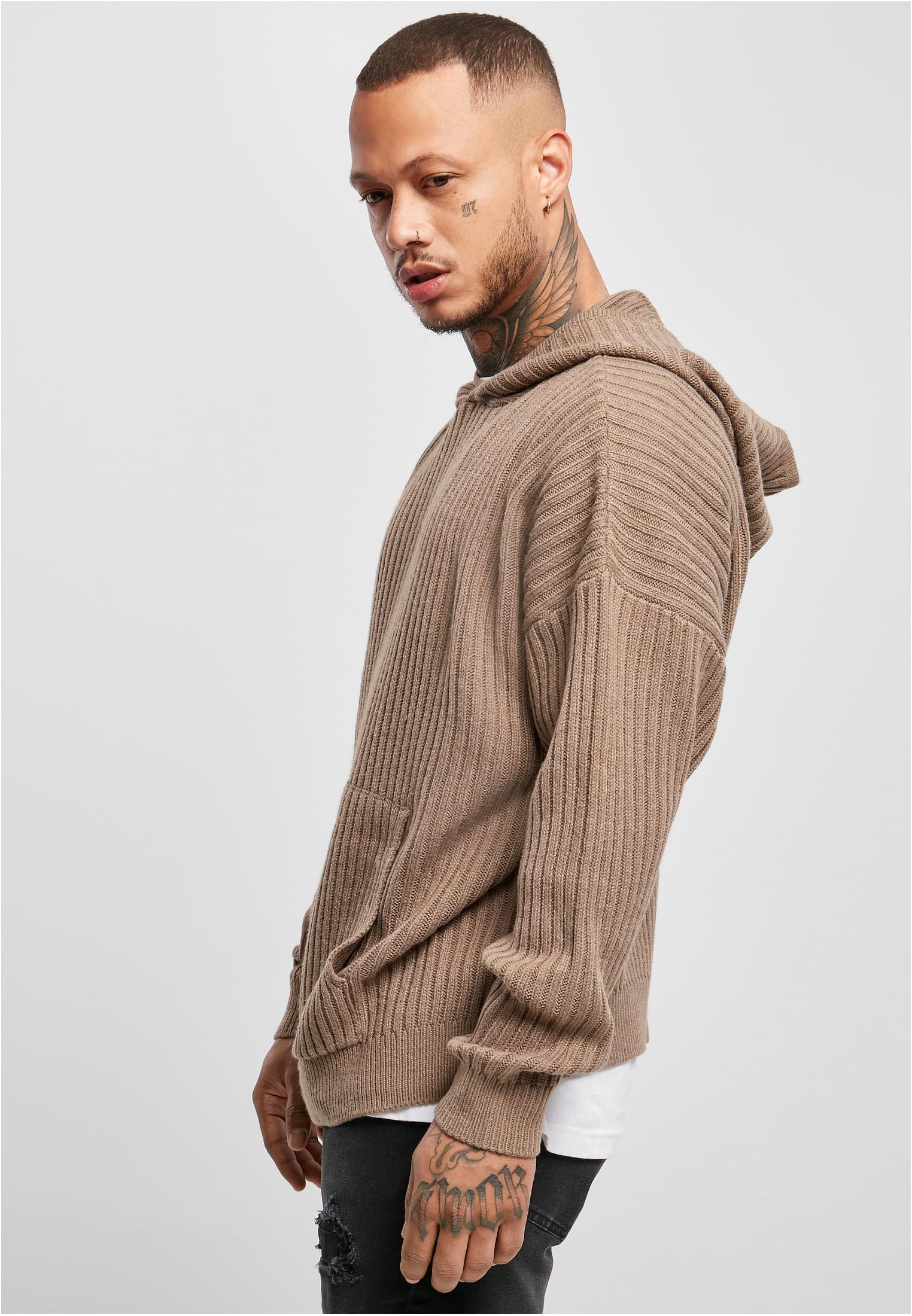 Knitted Hoody | darkkhaki