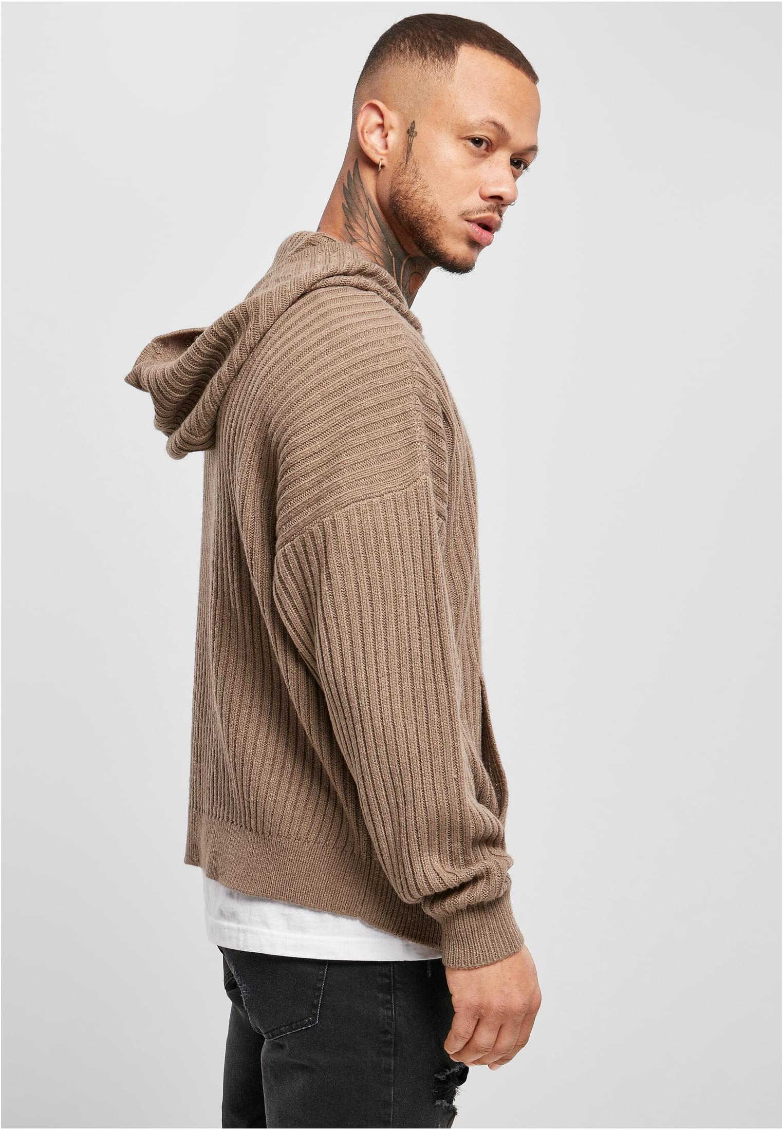 Knitted Hoody | darkkhaki