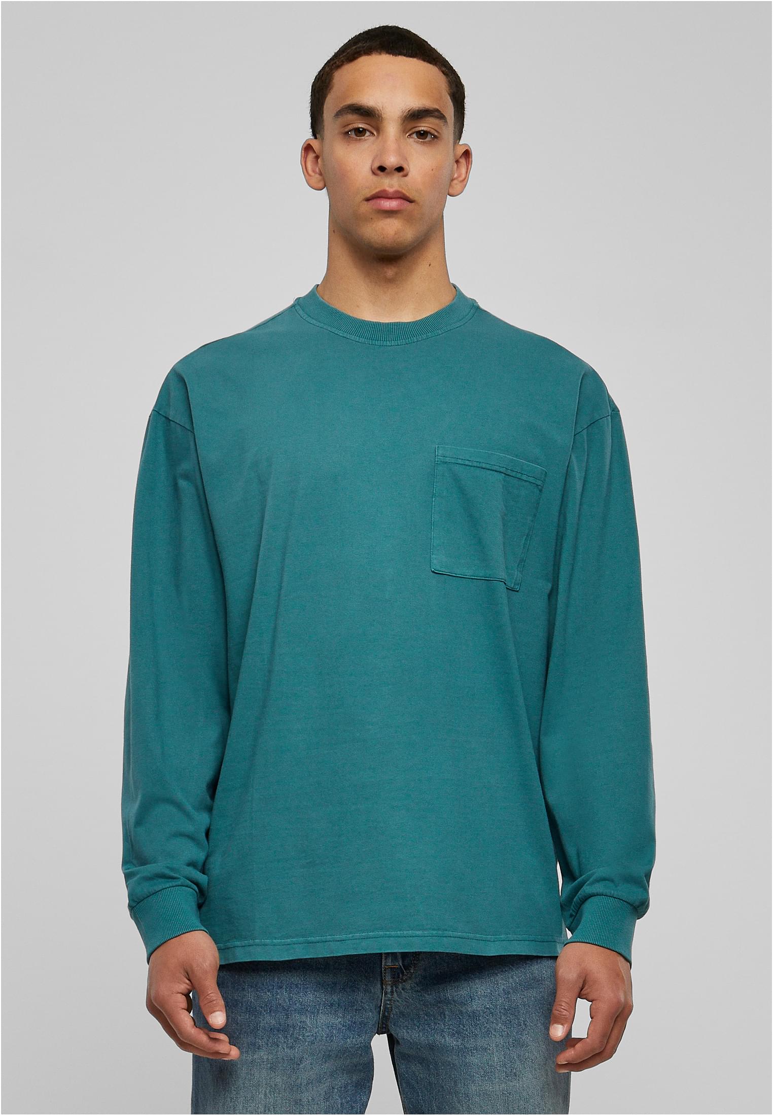 Pigment Dyed Pocket Longsleeve | teal