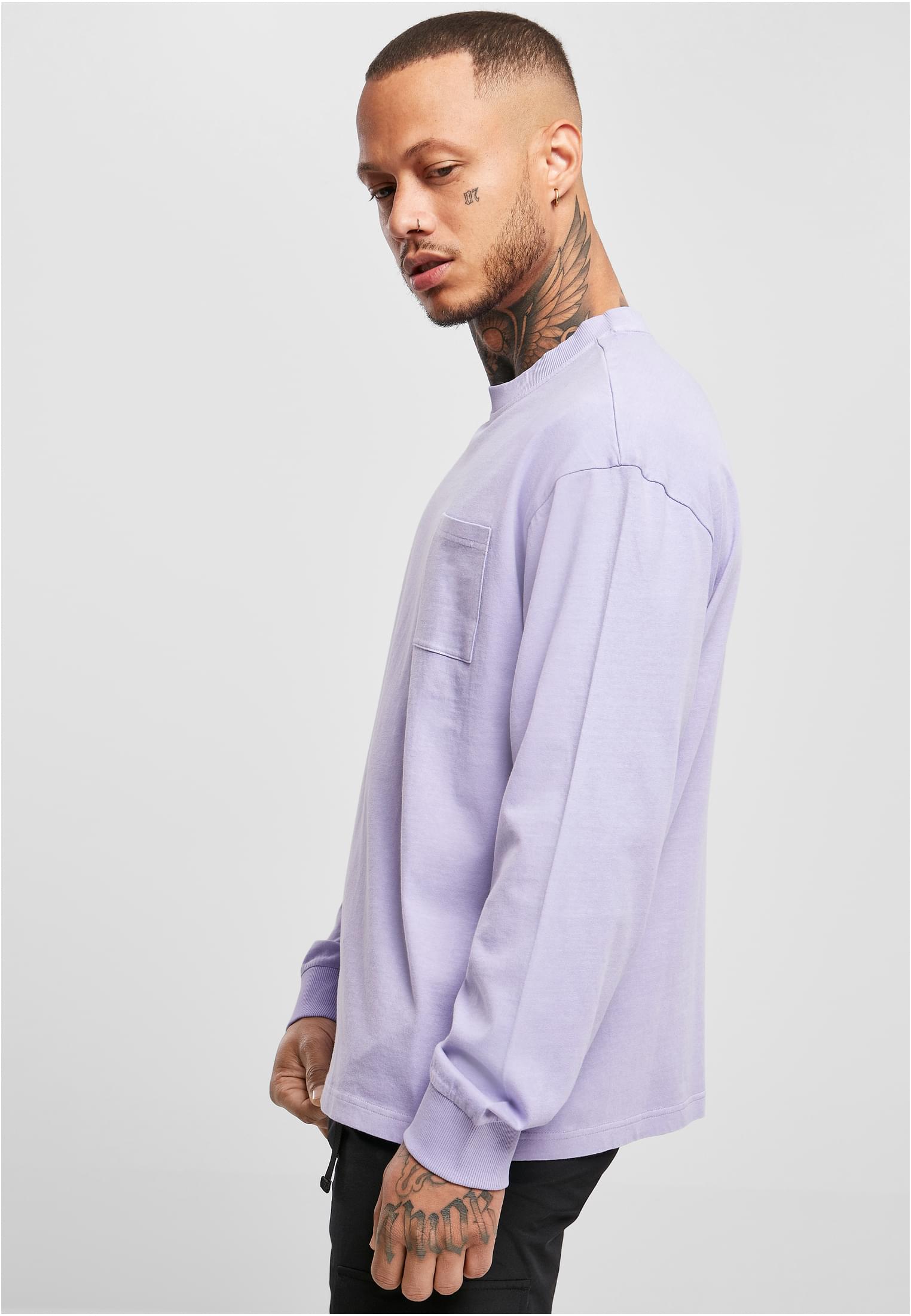 Pigment Dyed Pocket Longsleeve | lavender