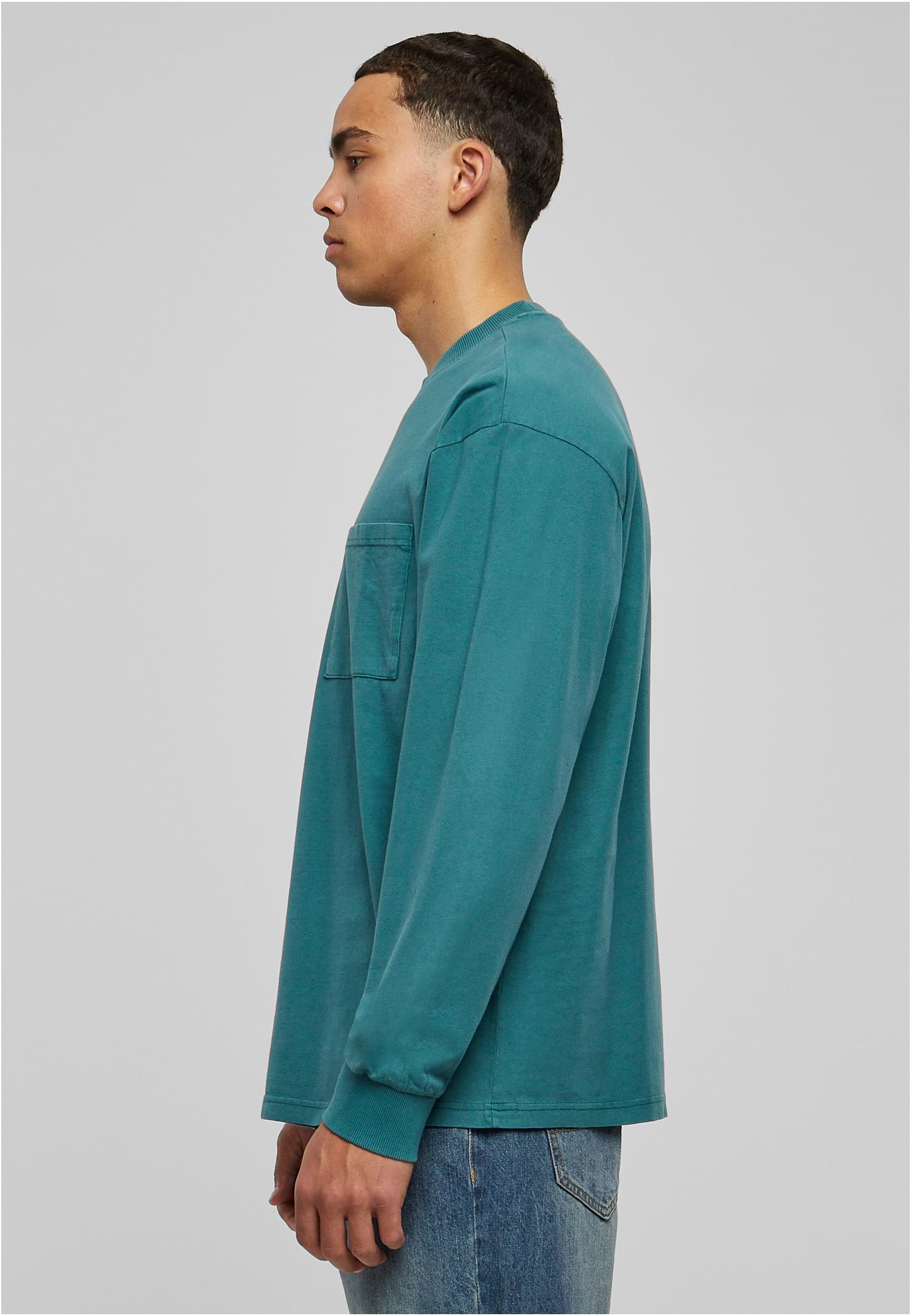 Pigment Dyed Pocket Longsleeve | teal