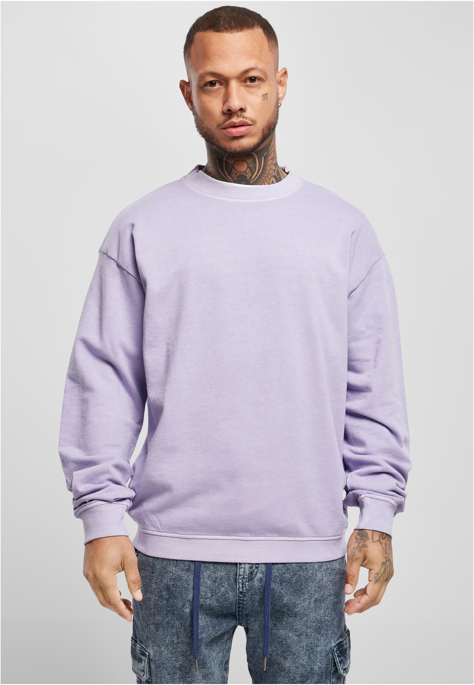 Pigment Dyed Crew Neck | lavender