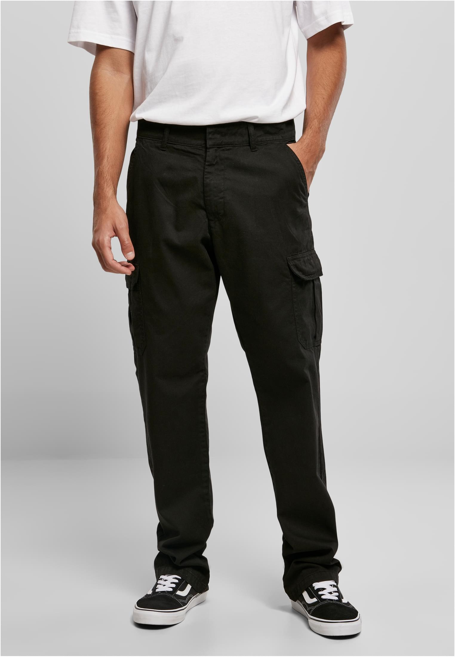 Straight Leg Cargo Pants | black