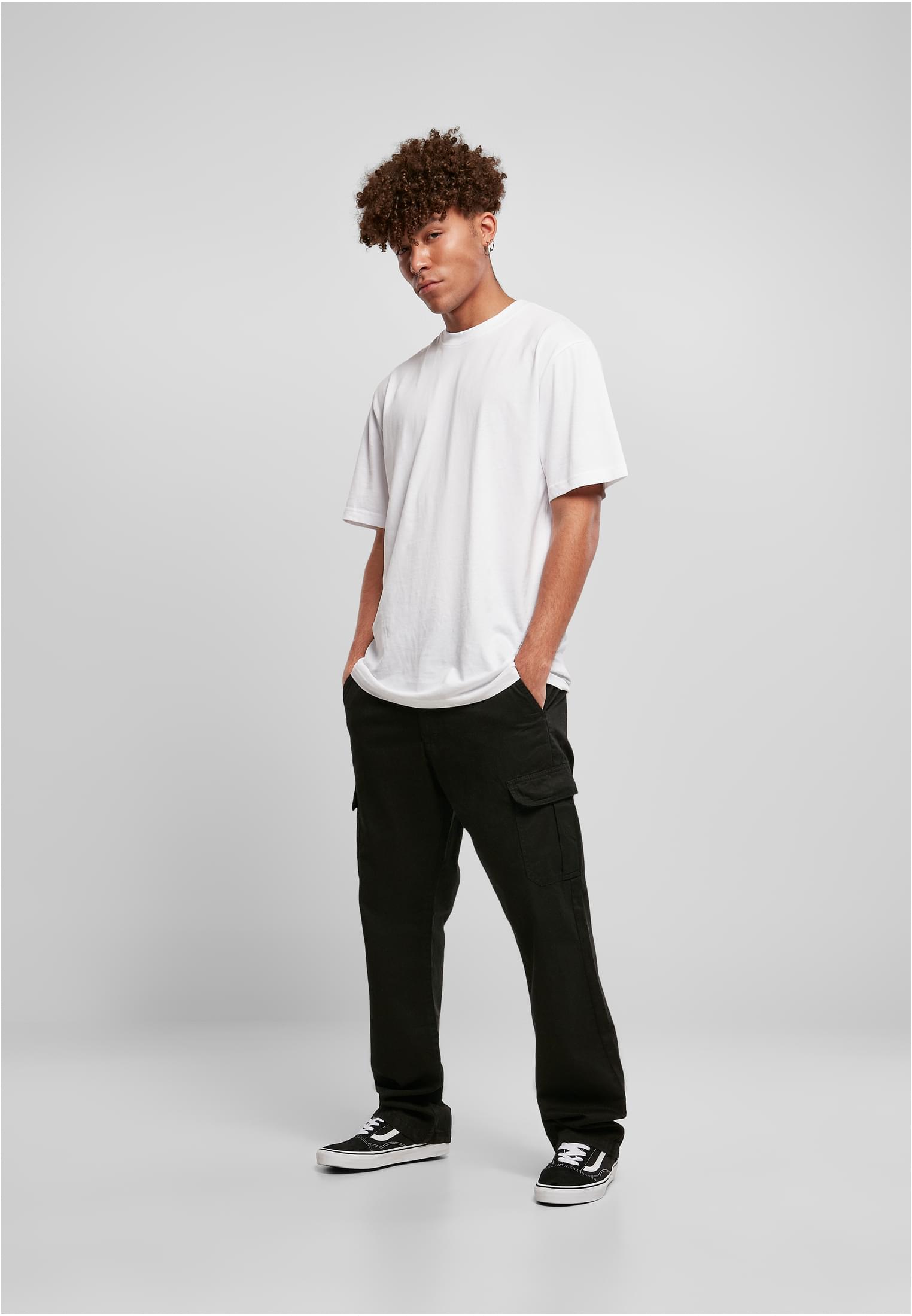 Straight Leg Cargo Pants | black