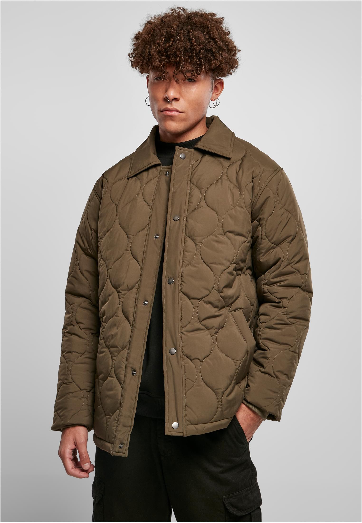 Quilted Coach Jacket | olive