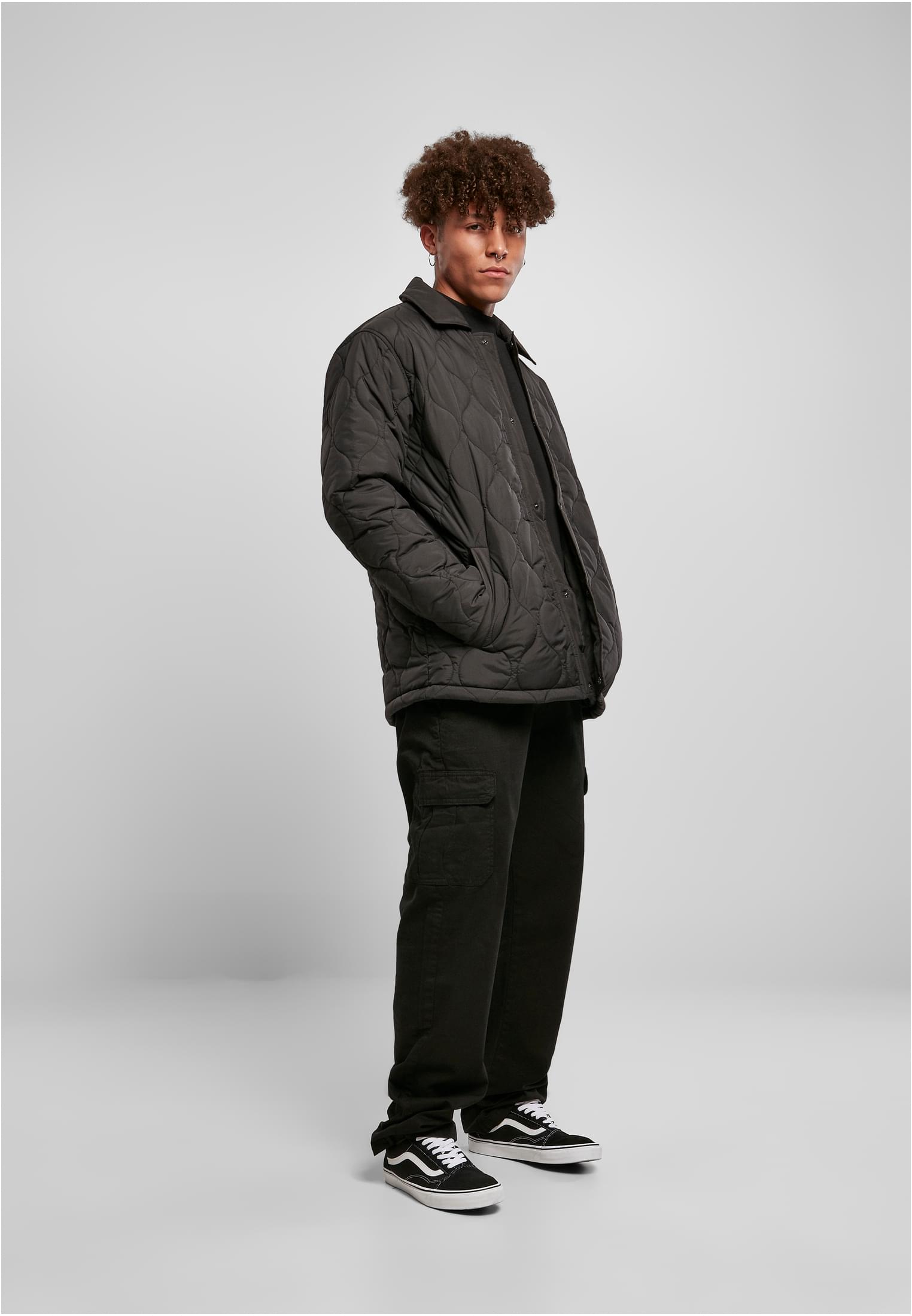 Quilted Coach Jacket | black