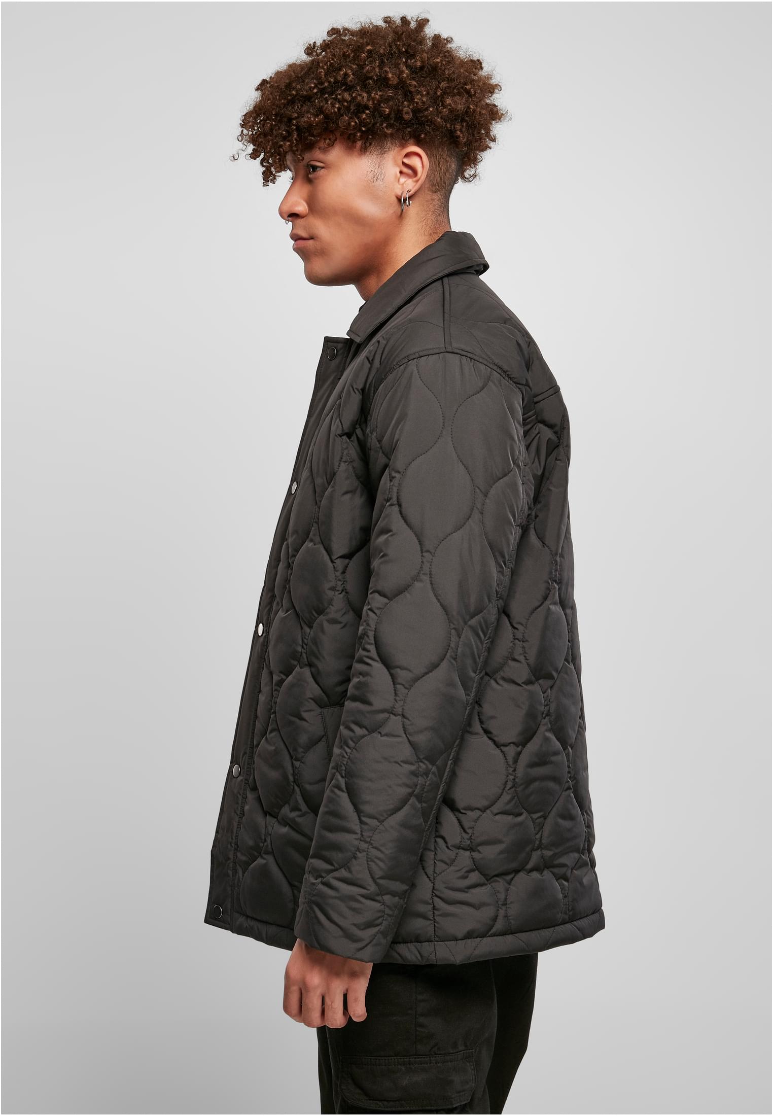 Quilted Coach Jacket | black