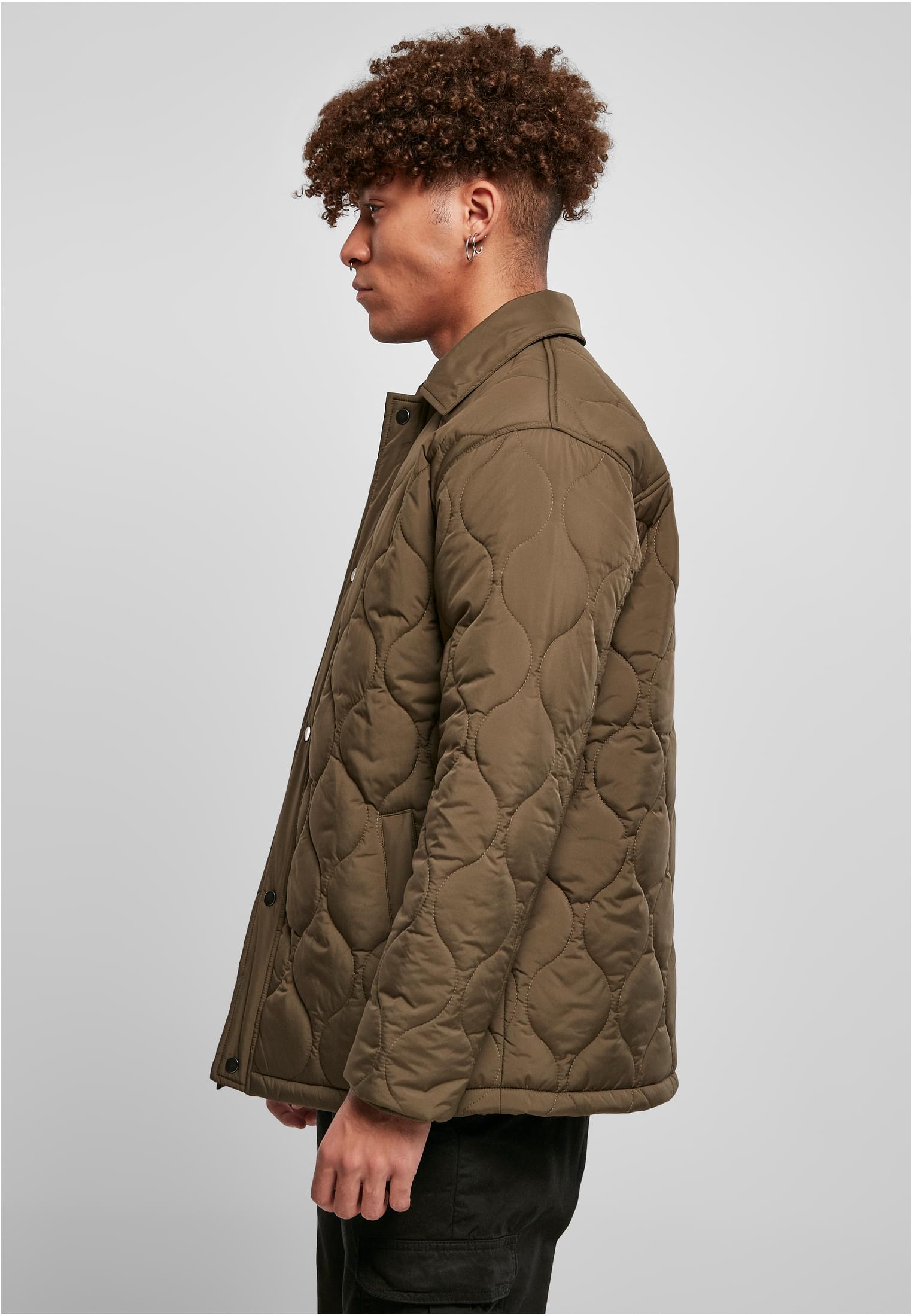 Quilted Coach Jacket | olive