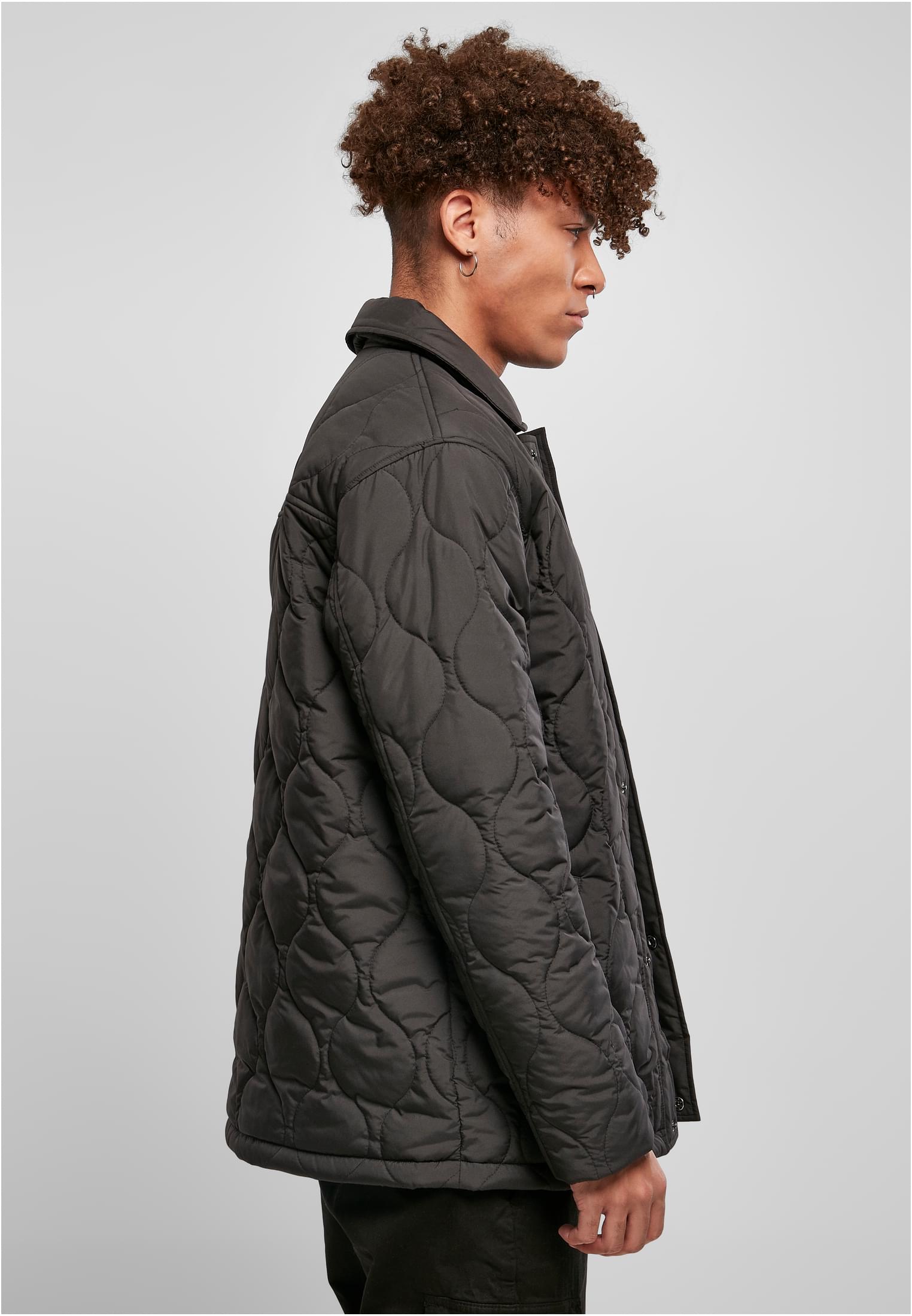 Quilted Coach Jacket | black