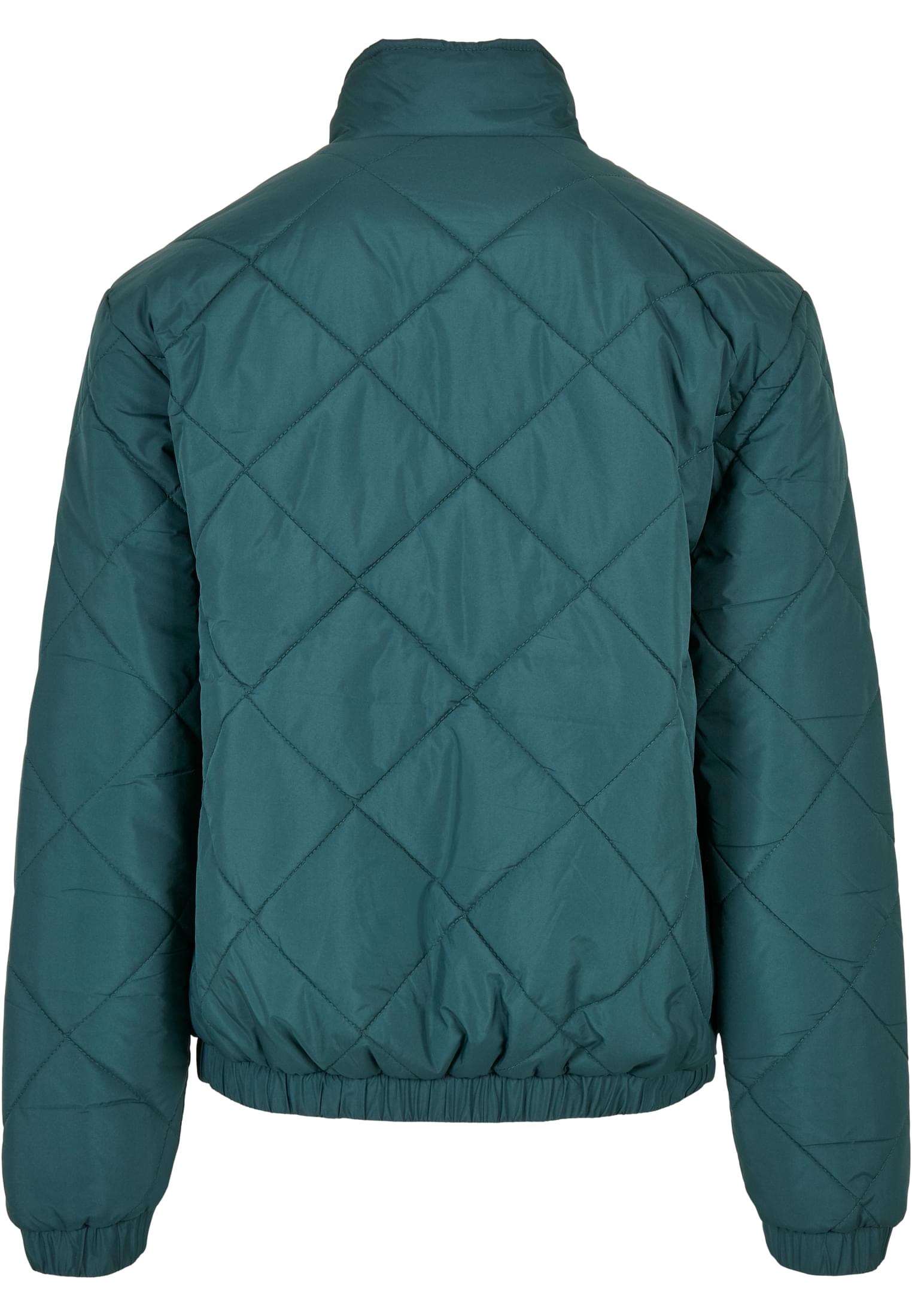 Diamond Quilted Short Jacket | green