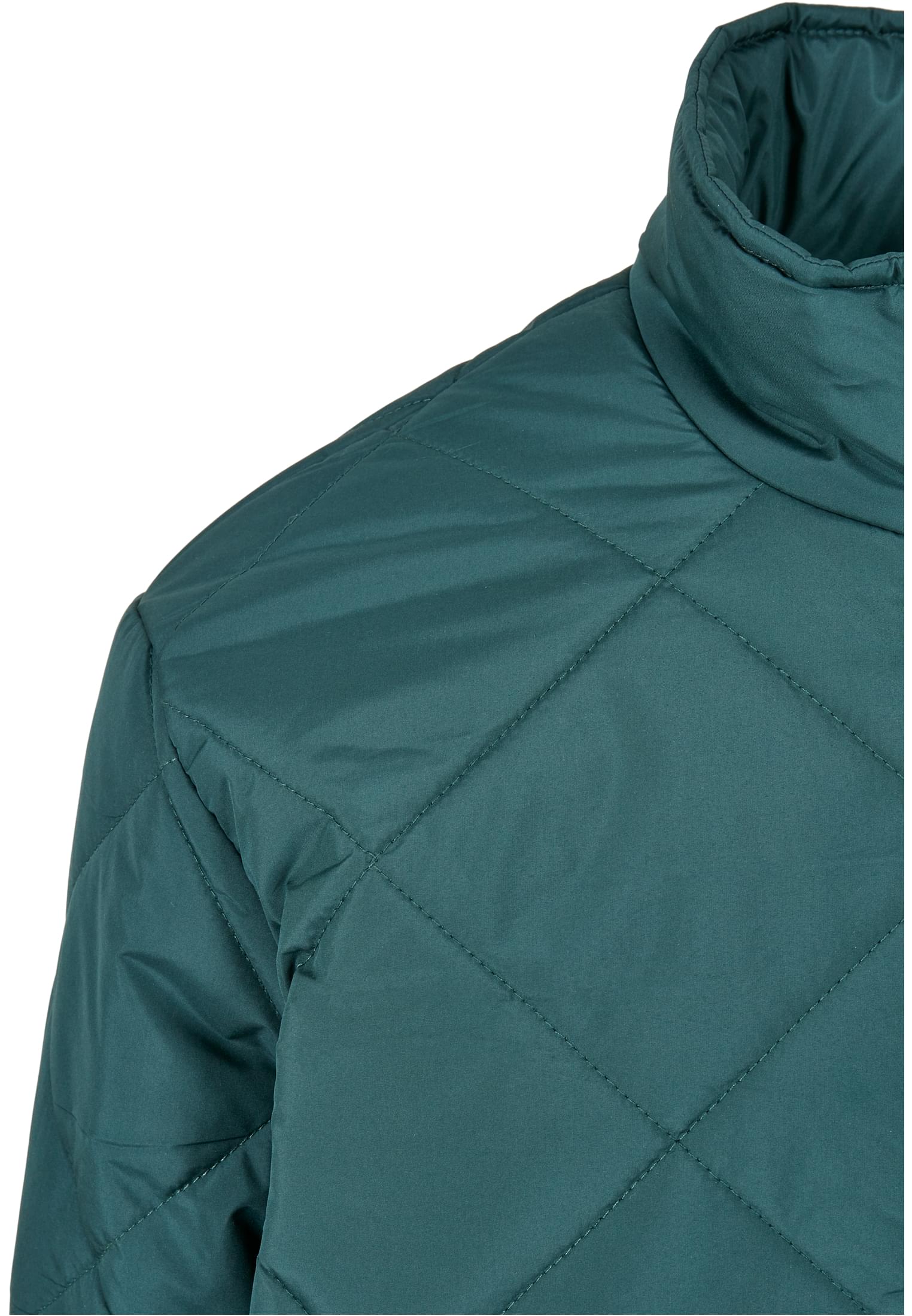 Diamond Quilted Short Jacket | green