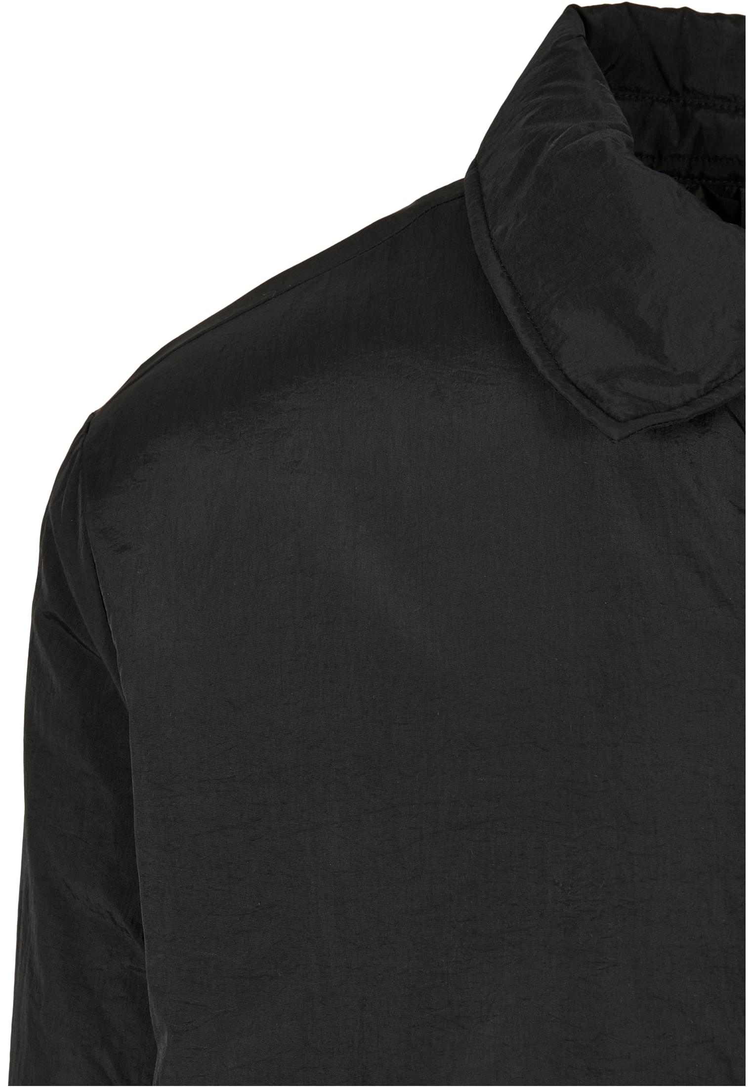 Padded Nylon Shirt Jacket | black