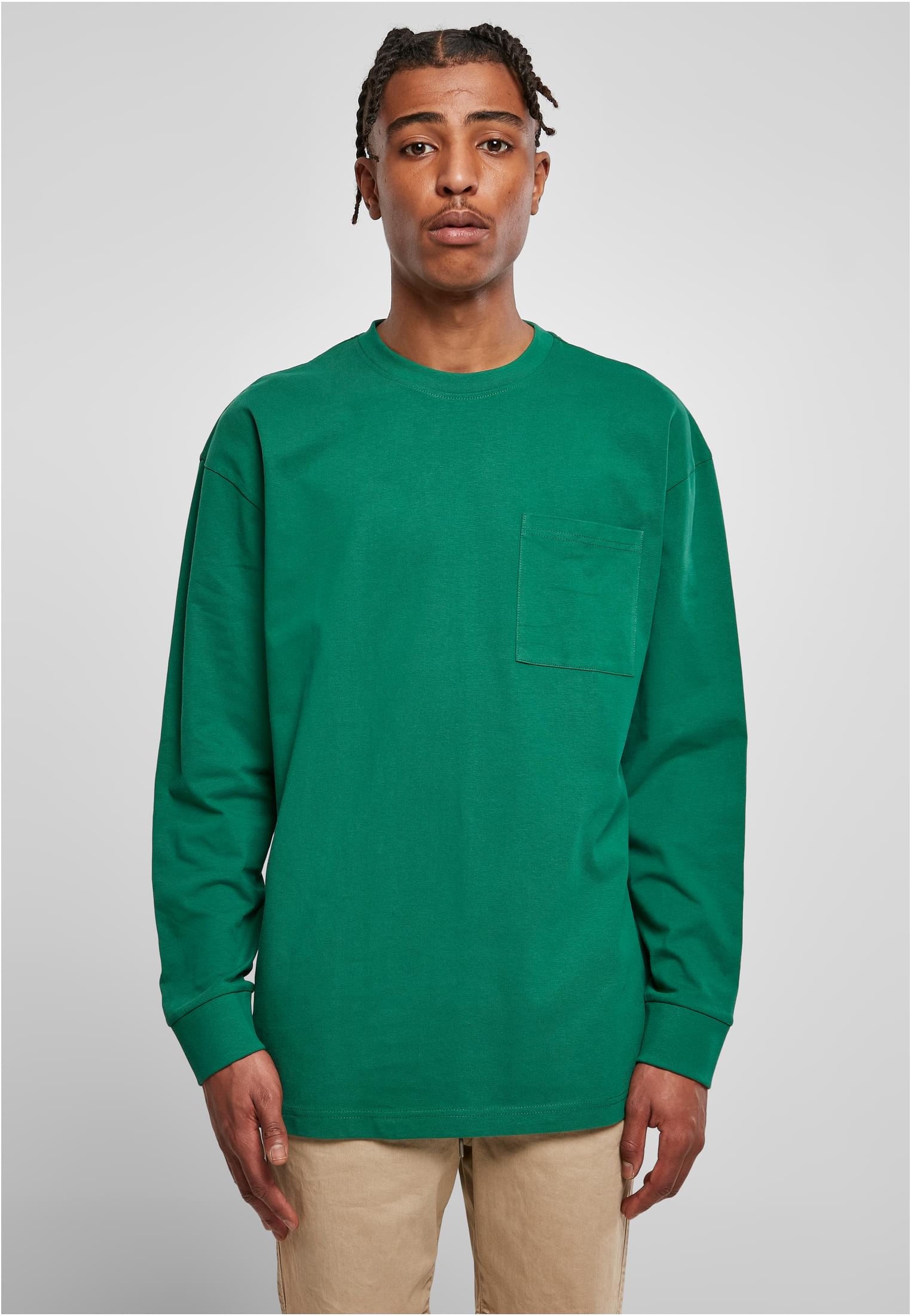 Heavy Oversized Pocket Longsleeve | green