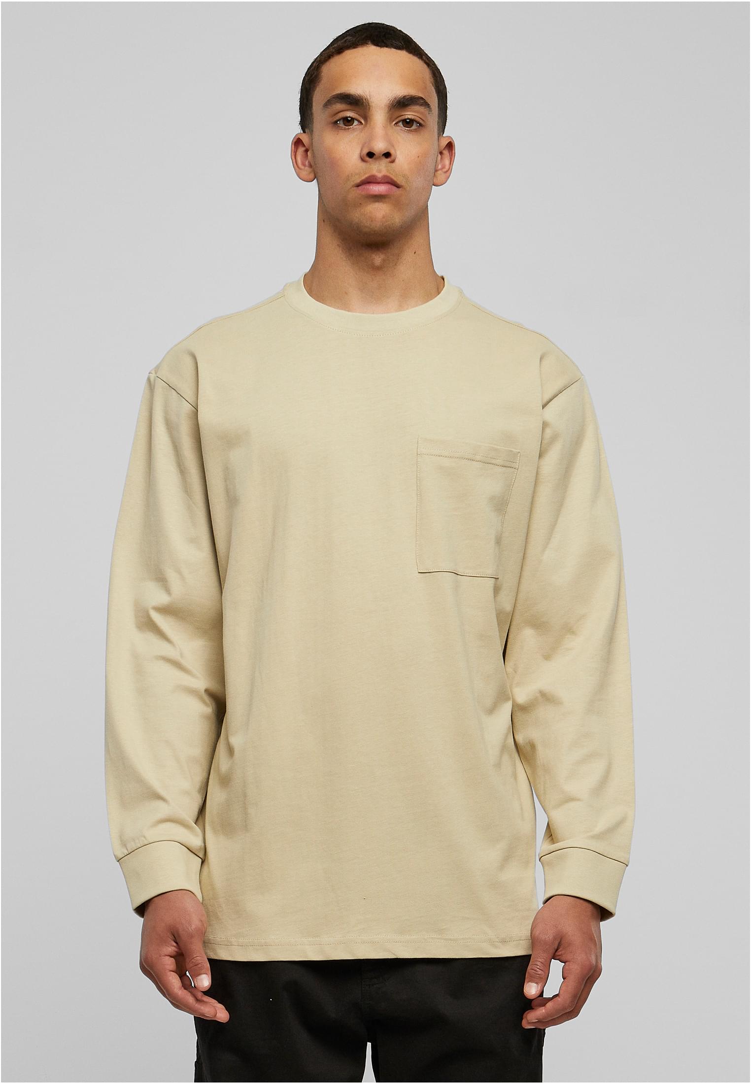 Heavy Oversized Pocket Longsleeve | concrete