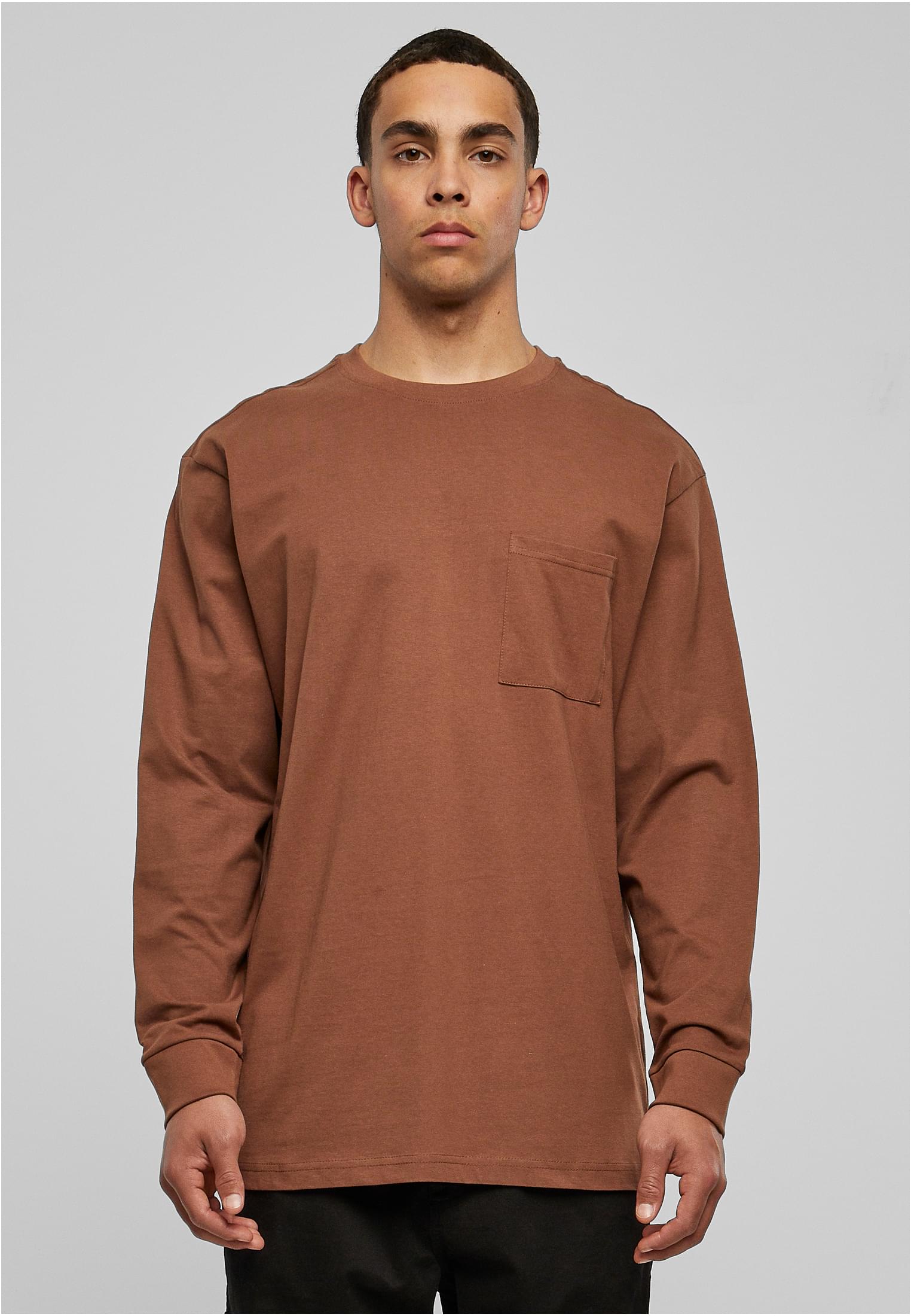 Heavy Oversized Pocket Longsleeve | bark